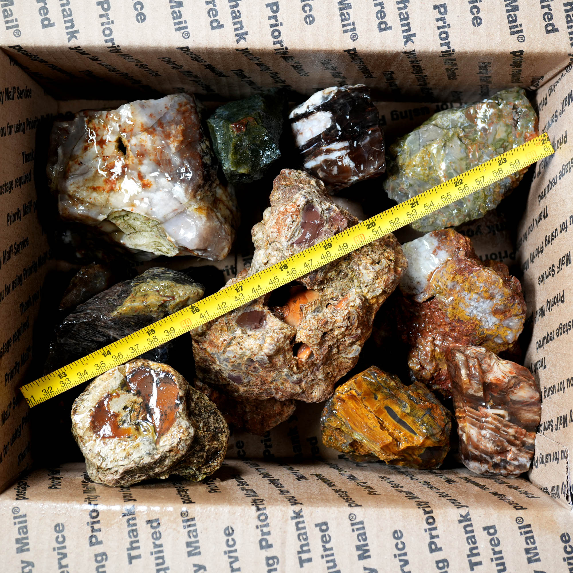 Mix Oregon Flatrate Old Stock Rough - Graveyard Plume Agate Thundereggs #F376-Photo12