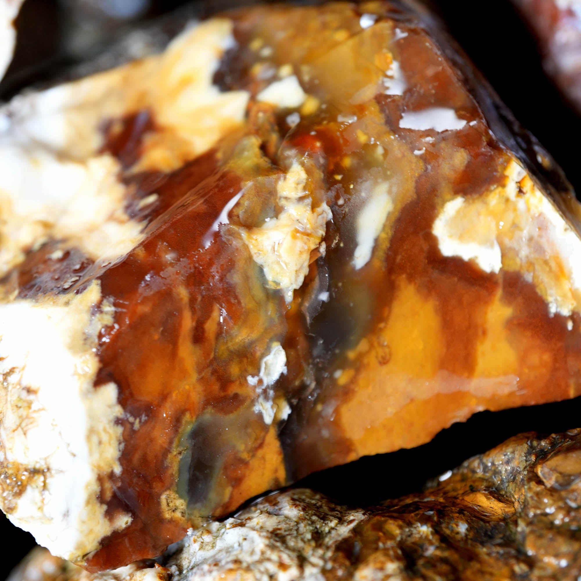 Mix Oregon Flatrate Old Stock Rough - Graveyard Plume Agate Thundereggs #F376-Photo1