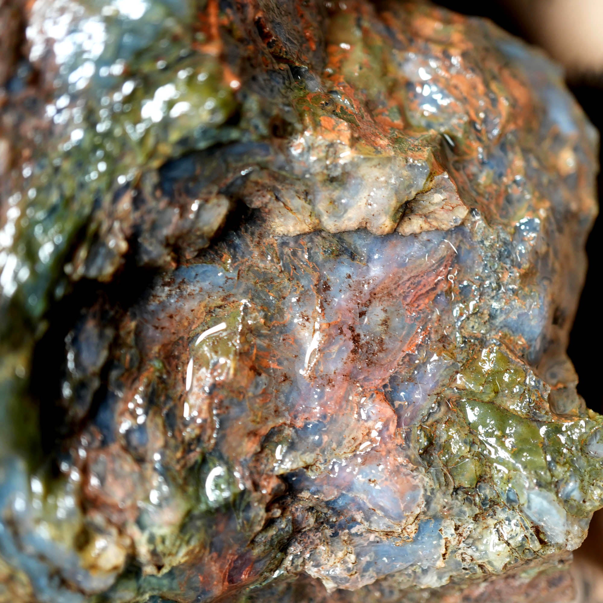 Maury Mountain Moss Agate Duo - Classic Green Moss Cutters #F379-Photo5