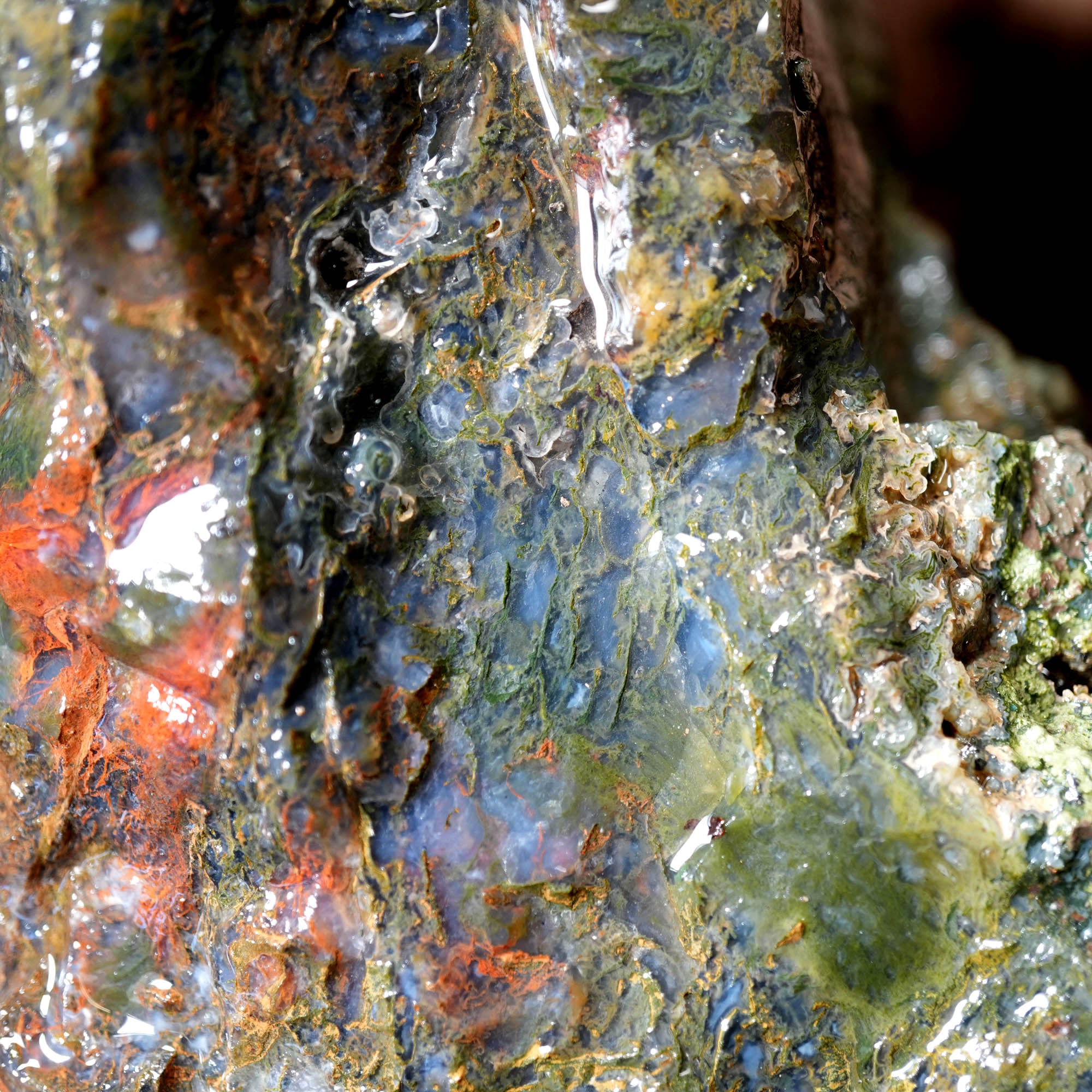 Maury Mountain Moss Agate Duo - Classic Green Moss Cutters #F379-Photo8