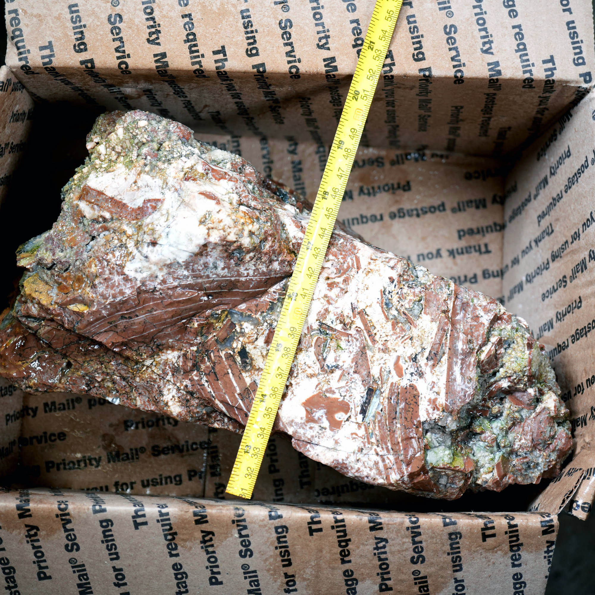 Eagle Rock Plume Agate Large Cutter Rough - Red Rhyolite Brecciation