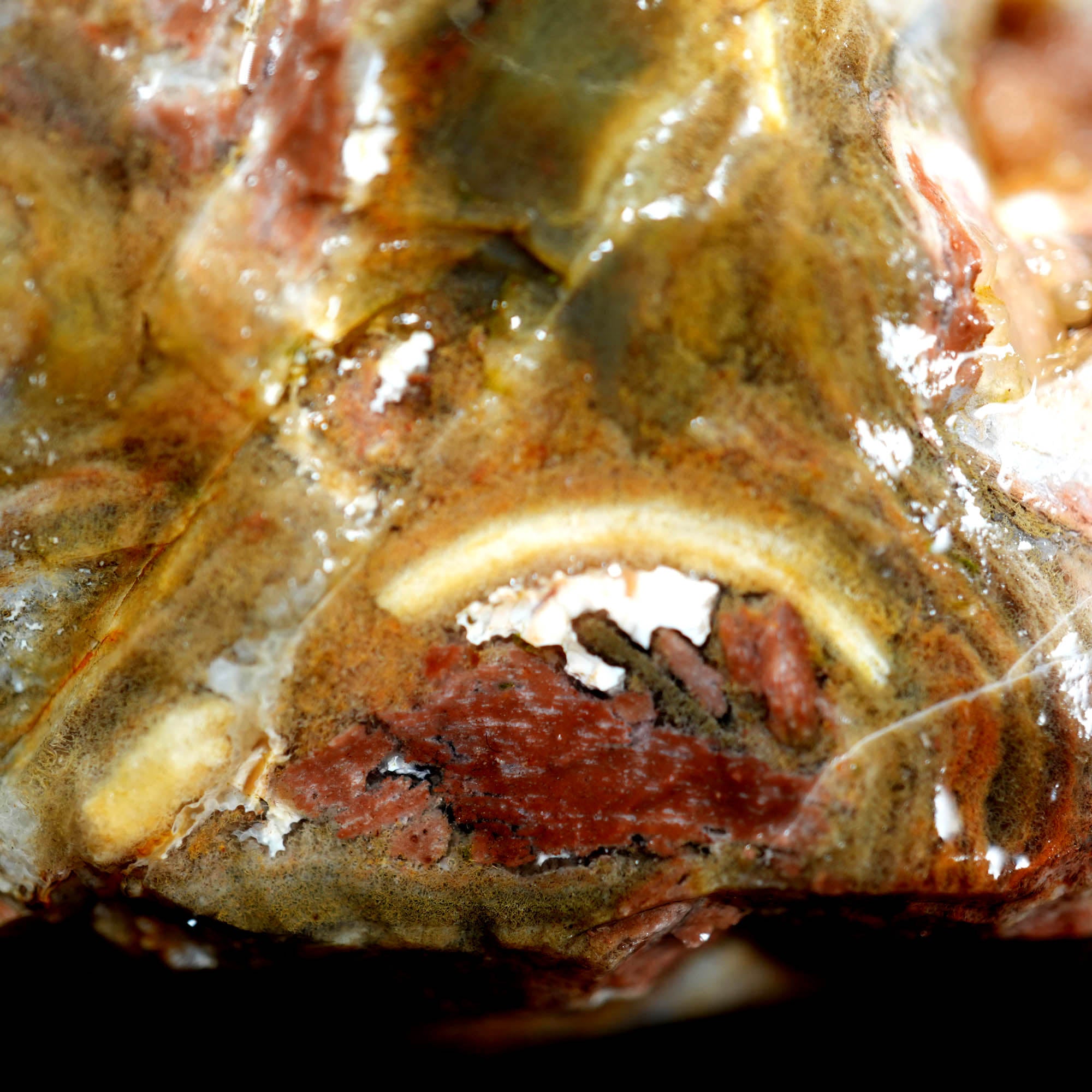 Eagle Rock Plume Agate Cutting Rough Box High Grade - Multi-Colored Plume