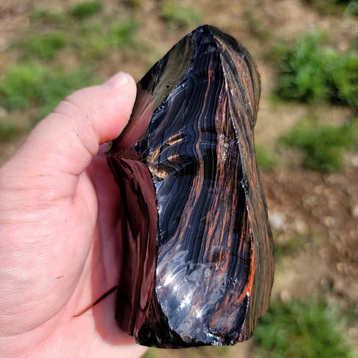 RARE Fire Obsidian Rough Chunk!