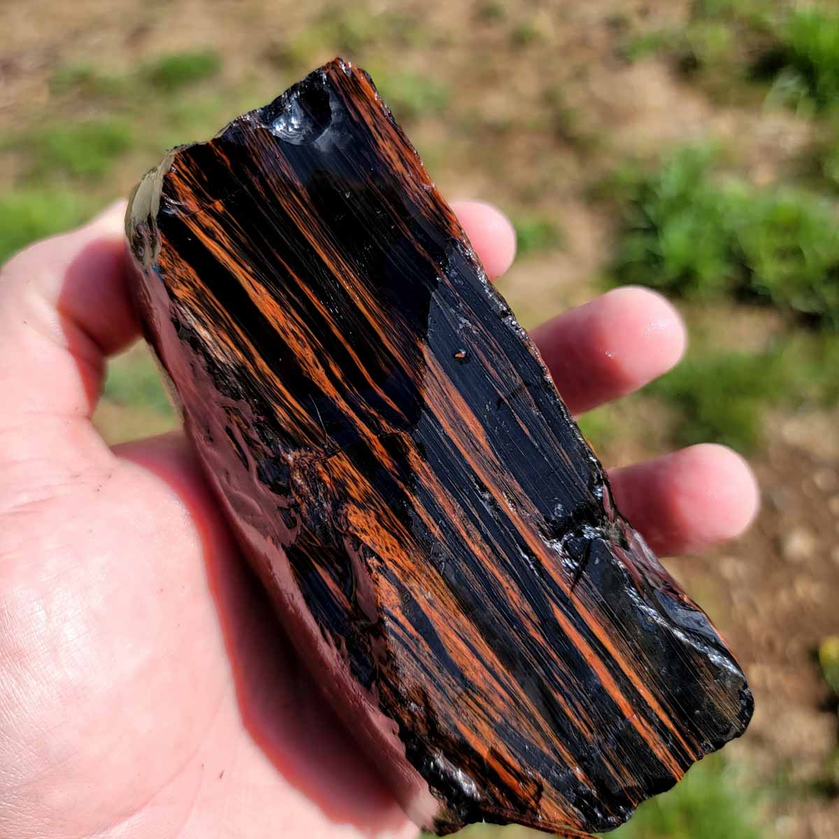 RARE Fire Obsidian Rough Chunk!