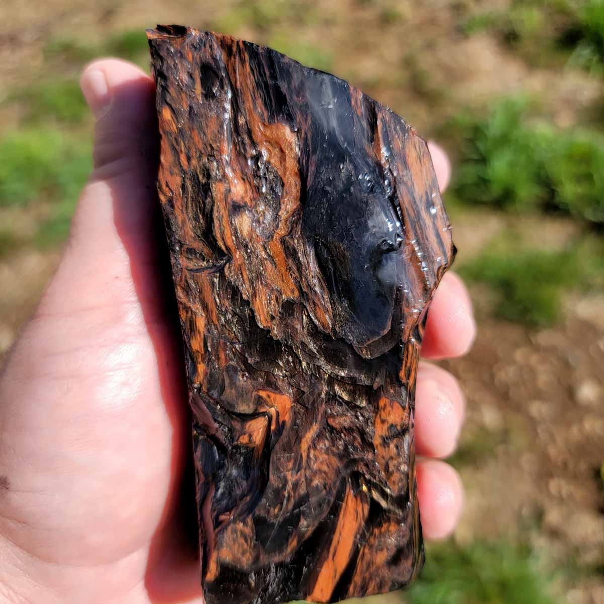 RARE Fire Obsidian Rough Chunk!