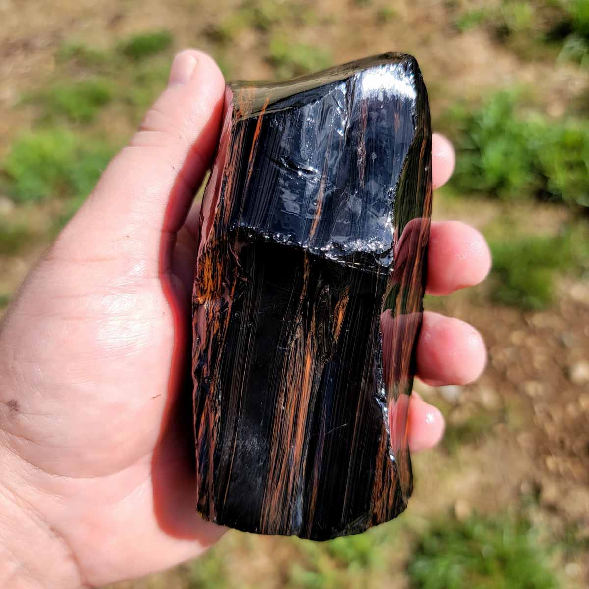 RARE Fire Obsidian Rough Chunk!