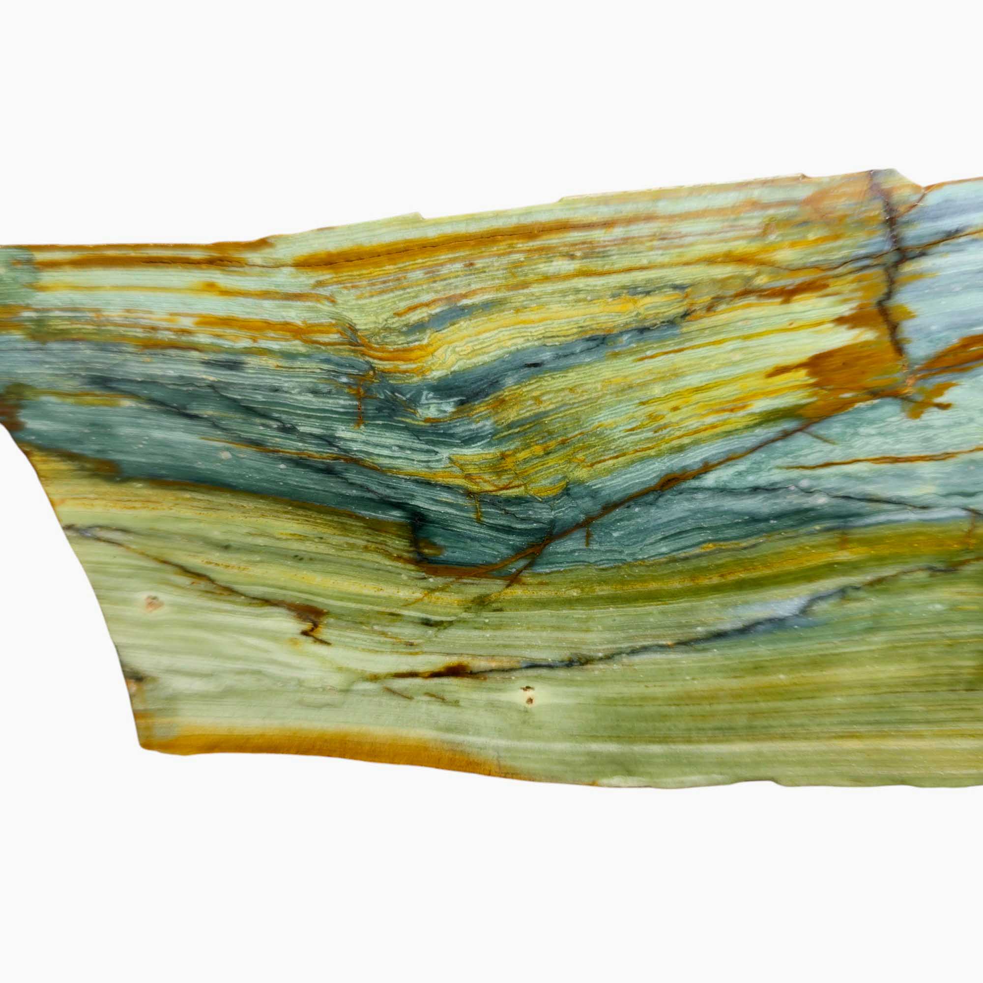 Gary Green Larsonite Freedom Jasper Slab Lapidary Stone Slice Cut Rock