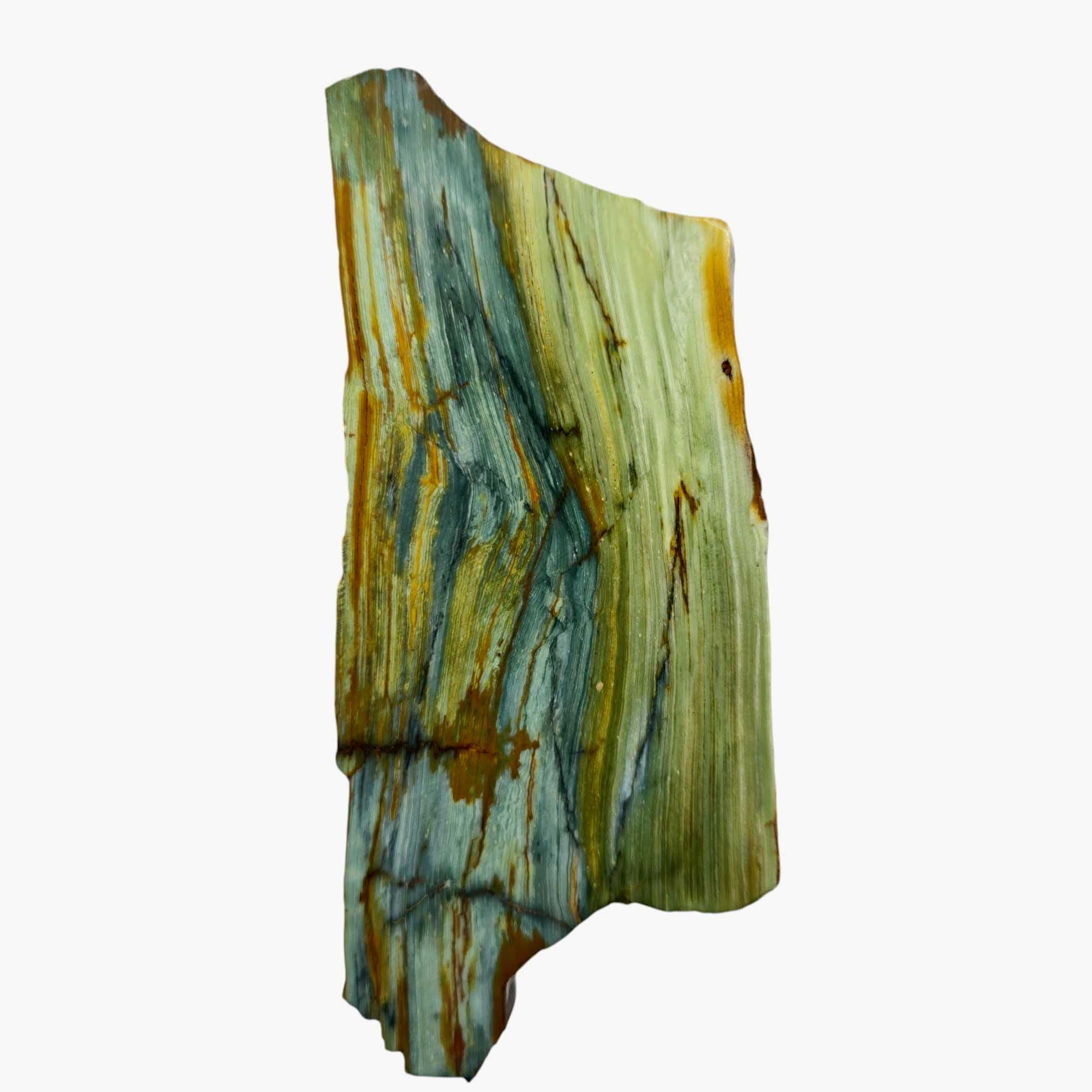 Gary Green Larsonite Freedom Jasper Slab Lapidary Stone Slice Cut Rock