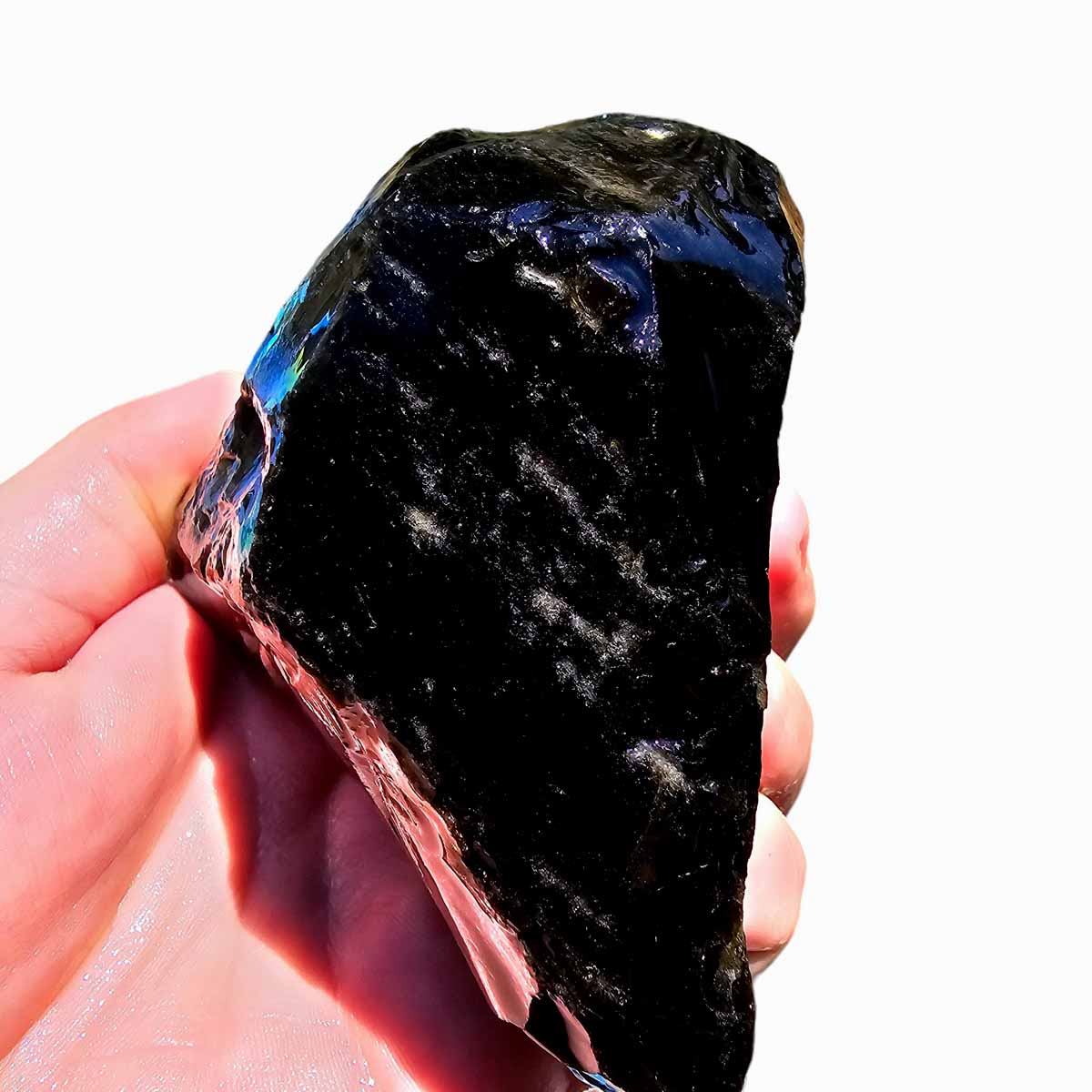 Mexican Gold Sheen Obsidian Lapidary Cutter Rough Chunk