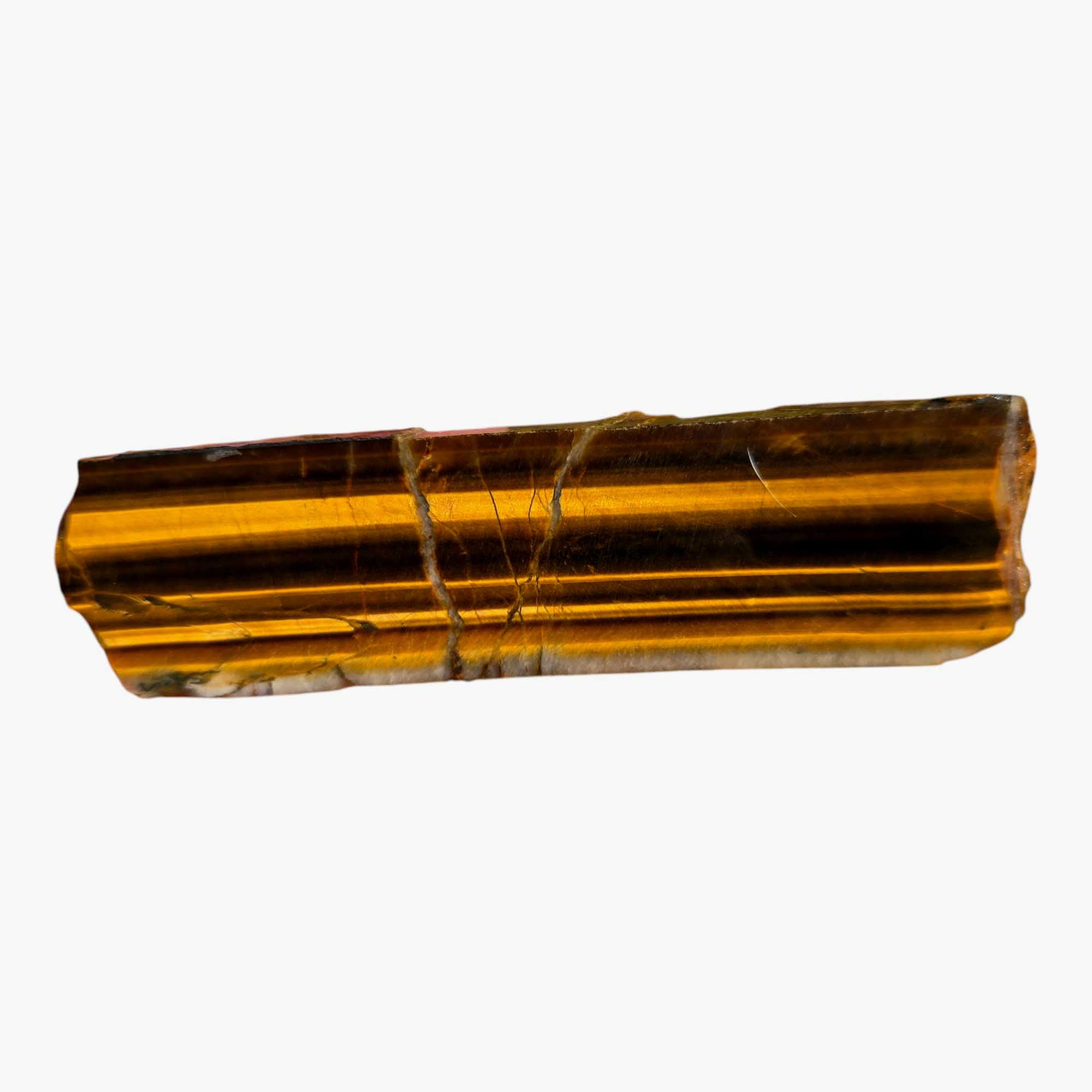 Golden Tiger Eye Slab  Lapidary Stone Slice Cut Rock