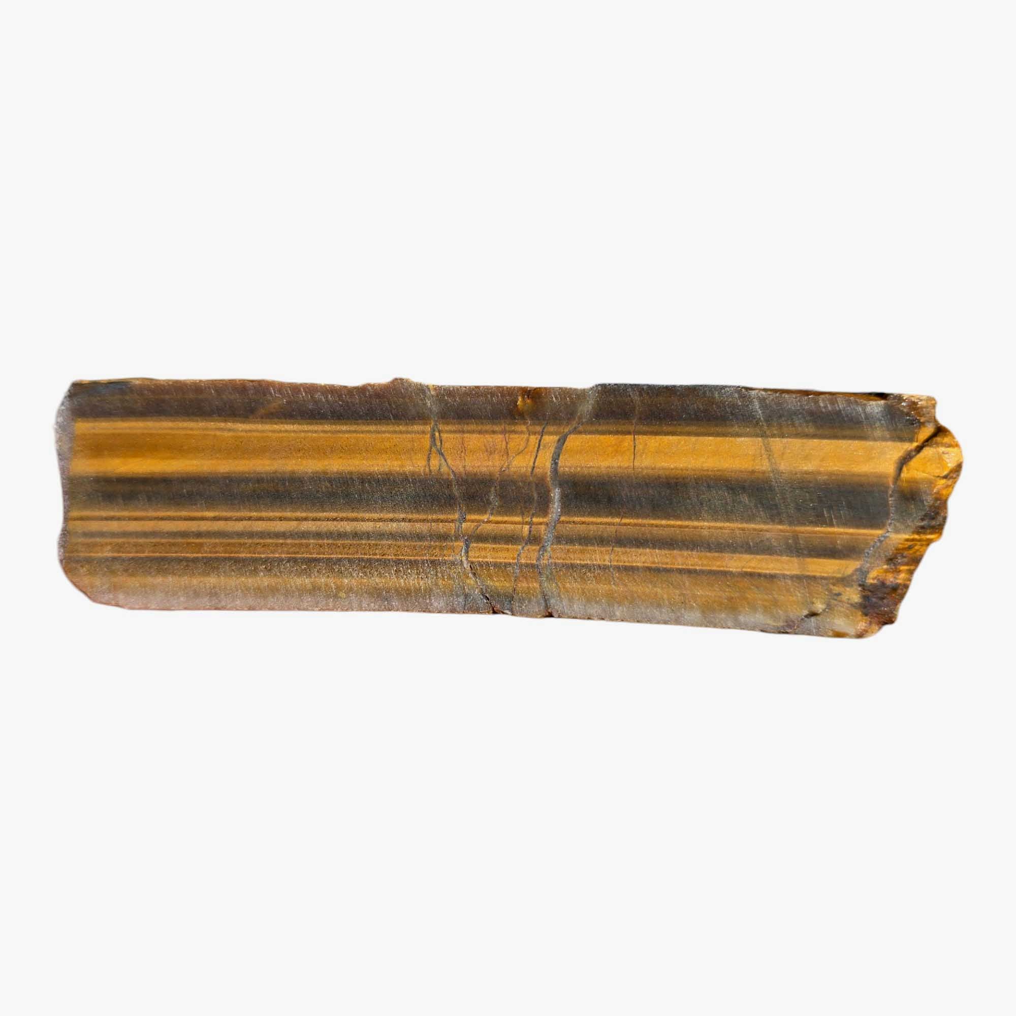 Golden Tiger Eye Slab  Lapidary Stone Slice Cut Rock
