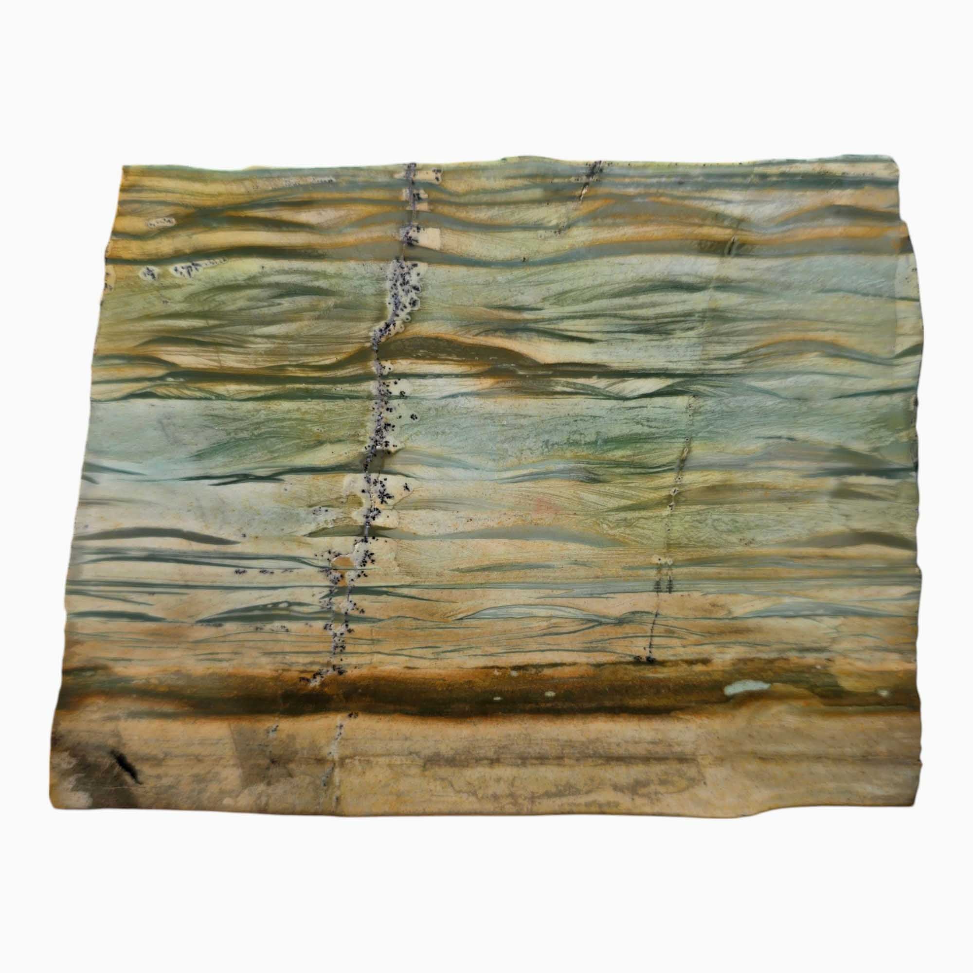 Gunnery Point Jasper – Rare Ocean Wave Pattern Lapidary Slab from Arizona