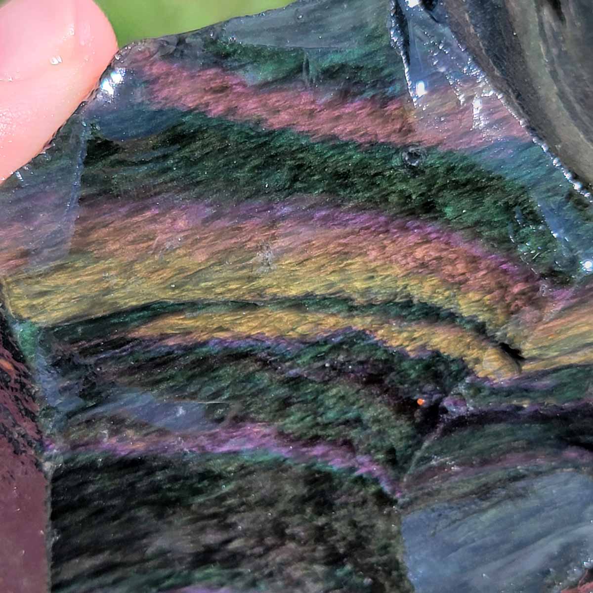 Highgrade Mexican Velvet Obsidian Rough Chunk!