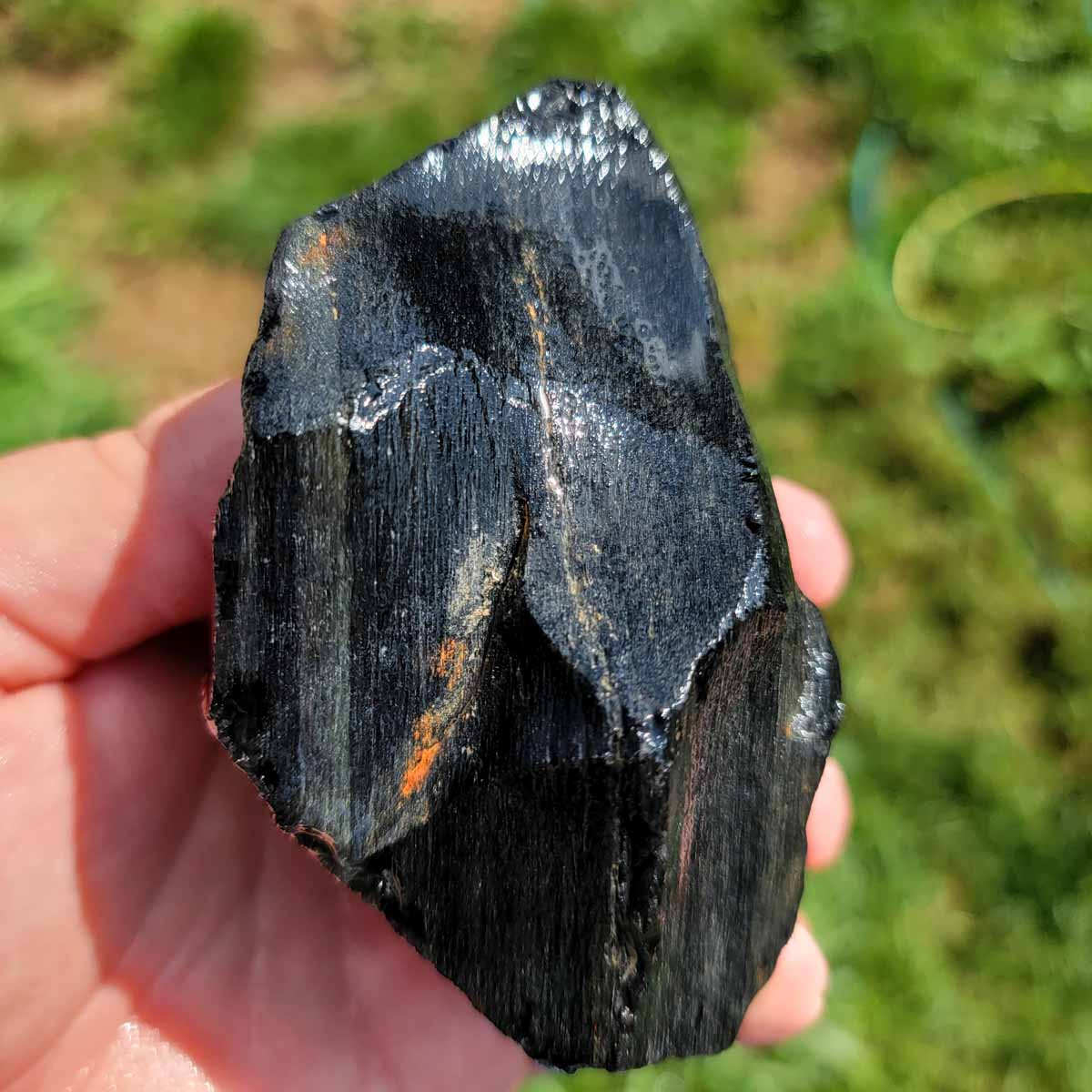 Highgrade Mexican Velvet Obsidian Rough Chunk!