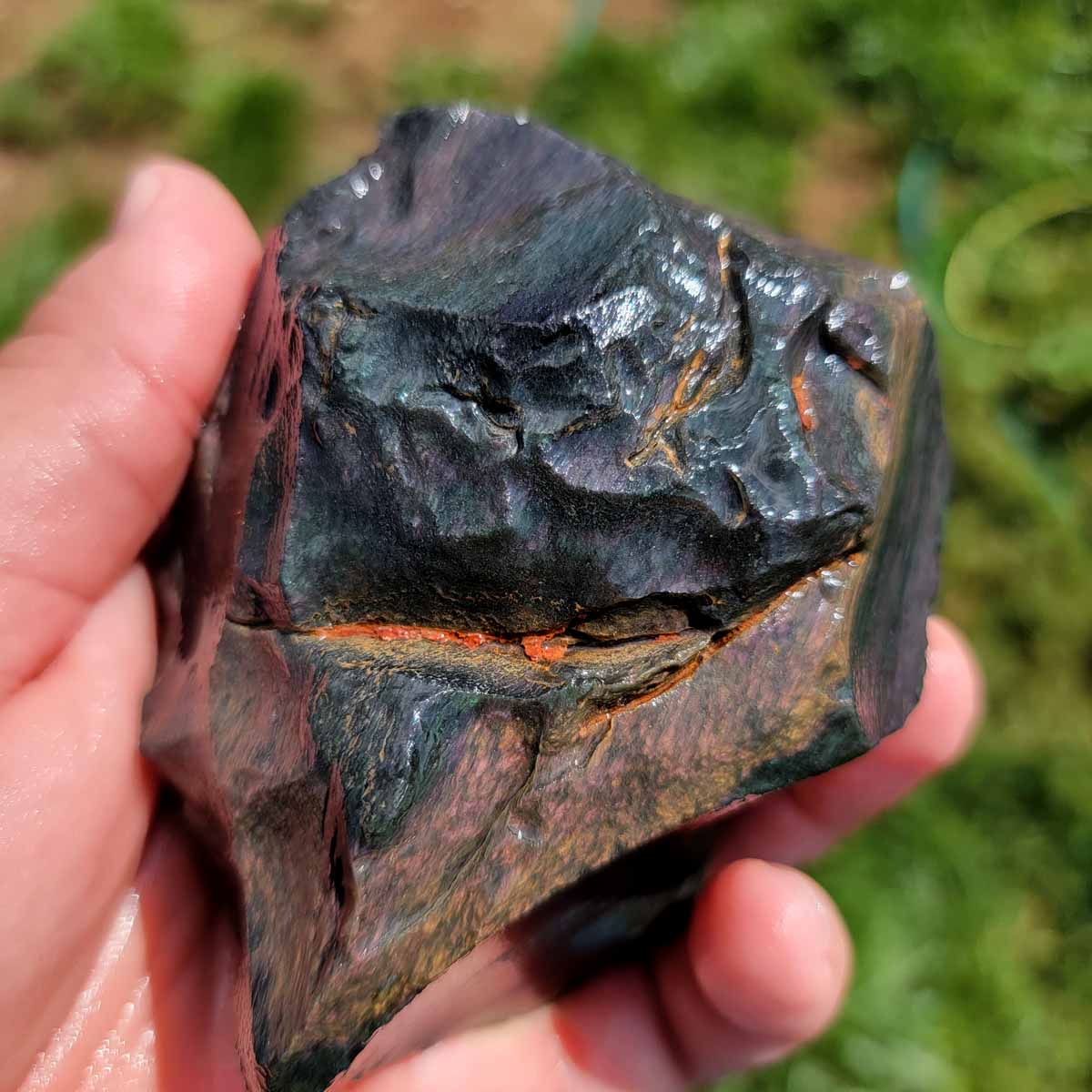 Highgrade Mexican Velvet Obsidian Rough Chunk!