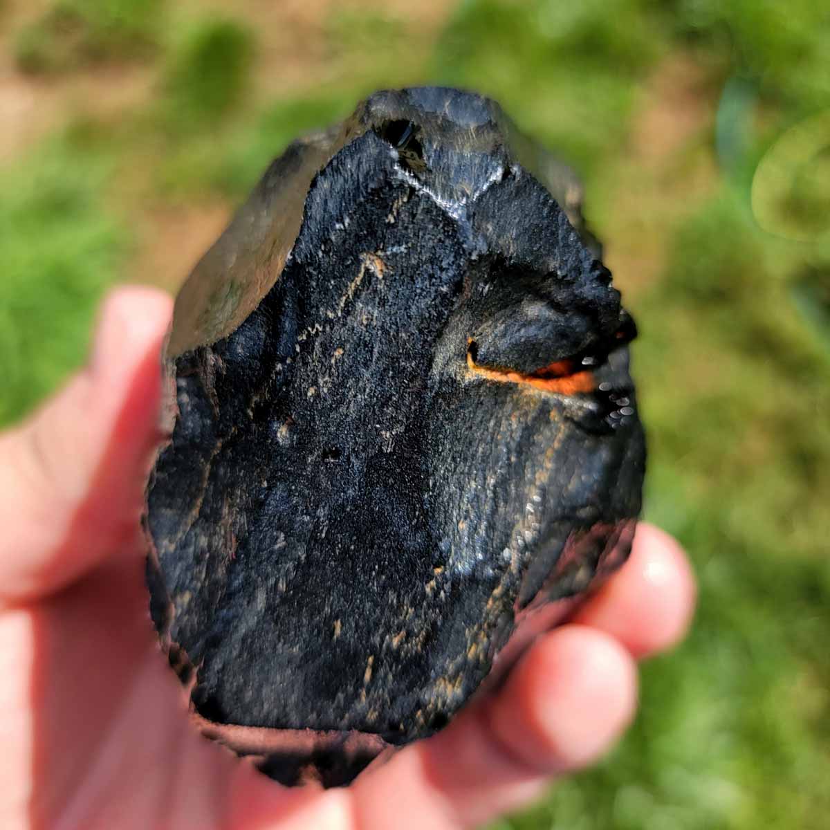 Highgrade Mexican Velvet Obsidian Rough Chunk!