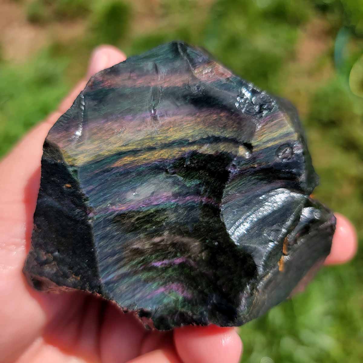 Highgrade Mexican Velvet Obsidian Rough Chunk!