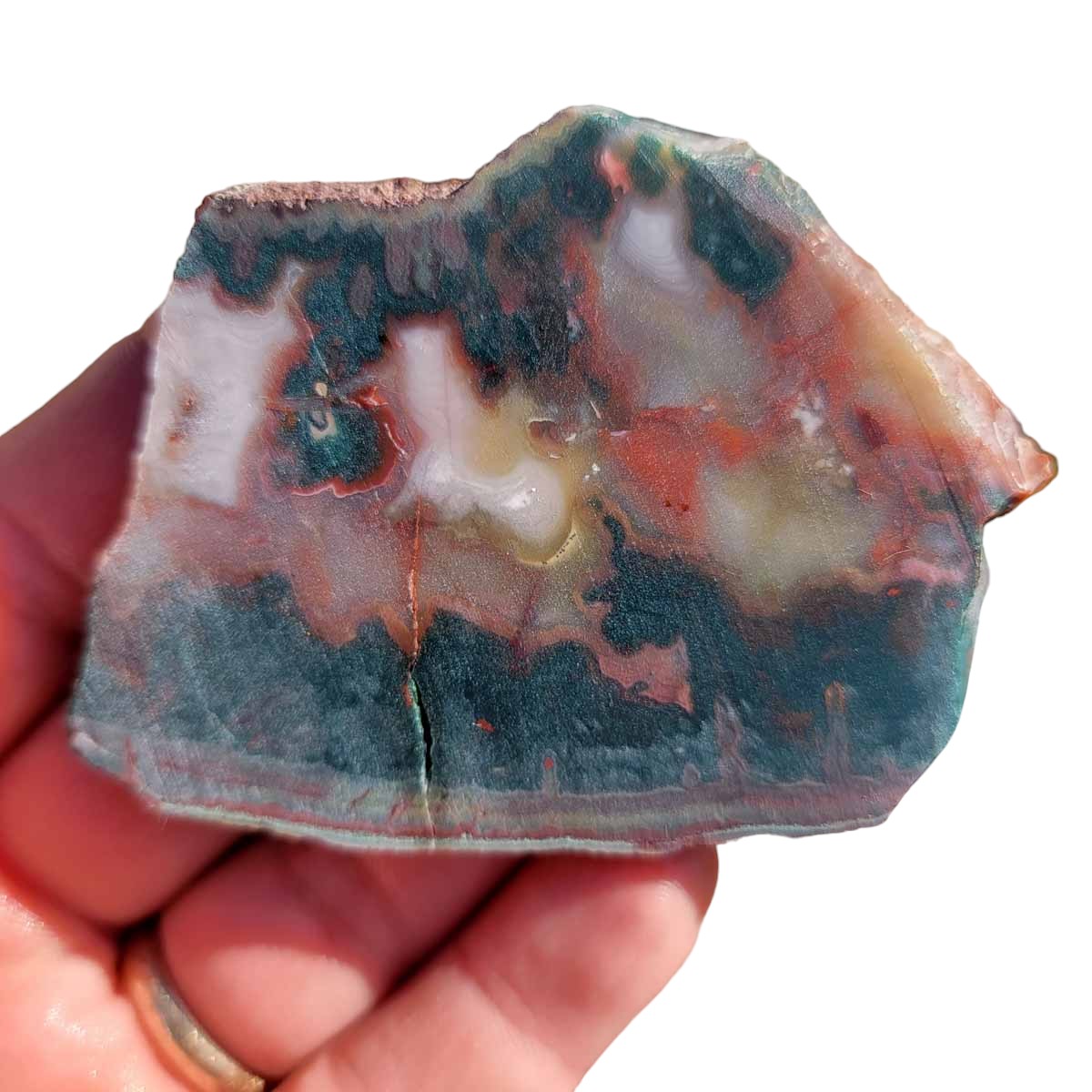 High Grade Idaho Sunset Jasper Slab!  Lapidary Stone Slab!