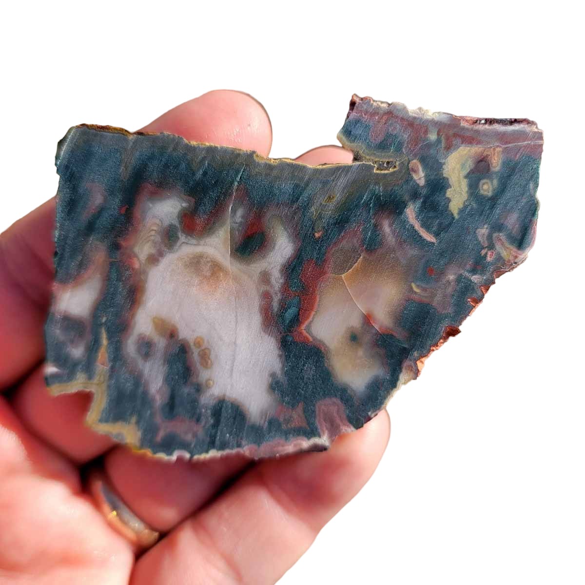 High Grade Idaho Sunset Jasper Slab!  Lapidary Stone Slab!