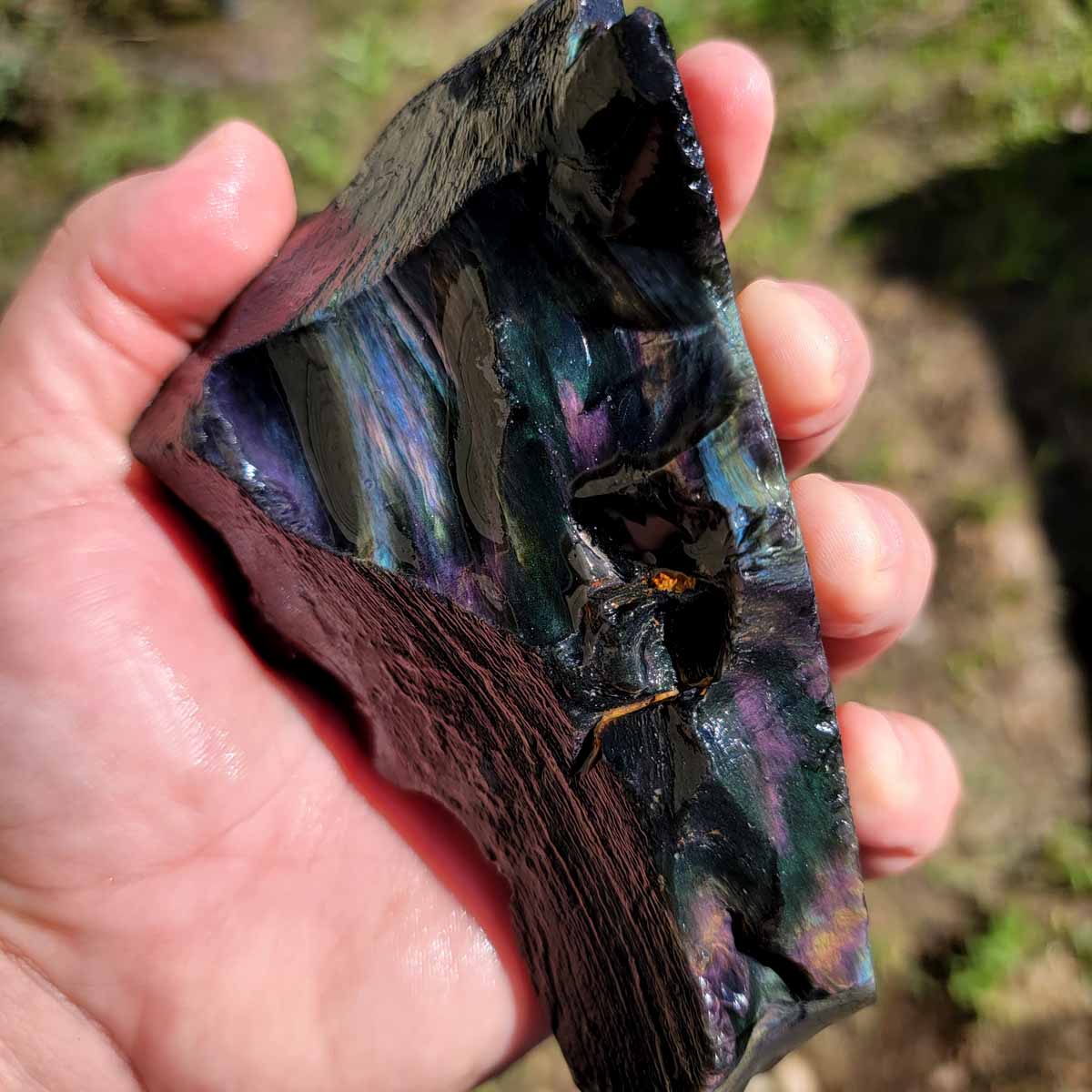 Mexican Velvet Obsidian Rough Chunk!