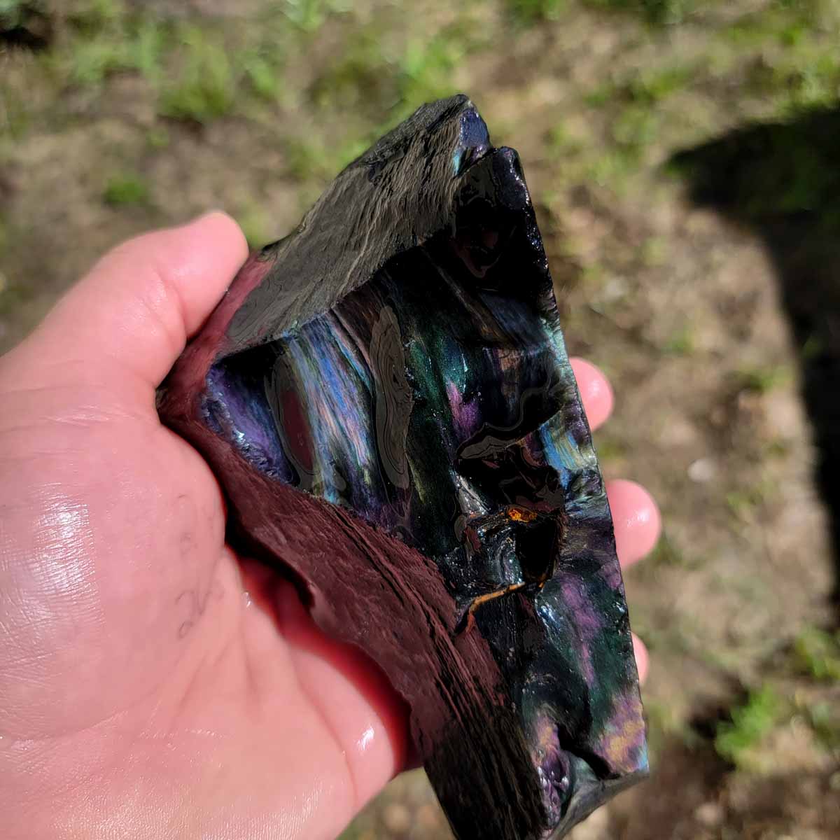 Mexican Velvet Obsidian Rough Chunk!