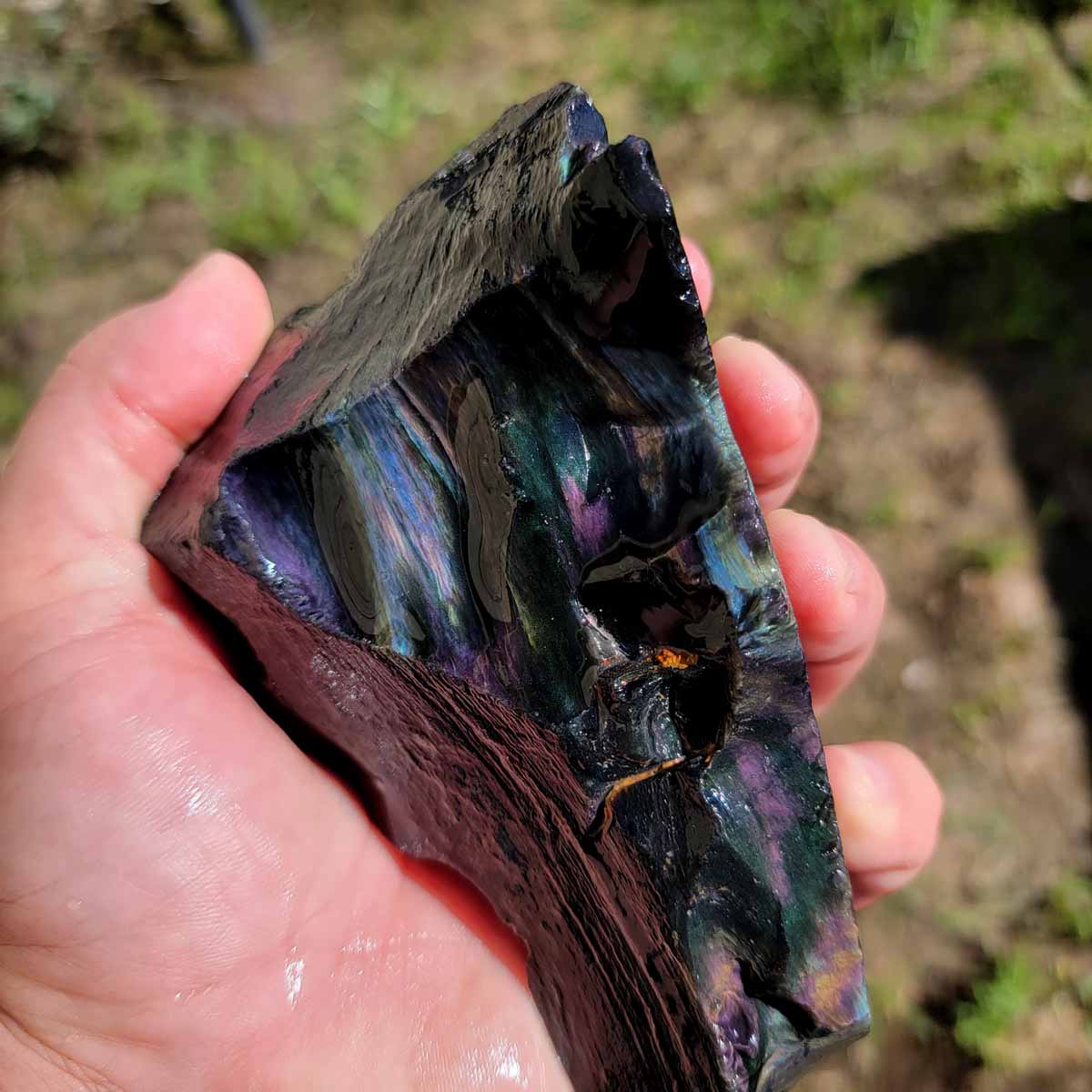 Mexican Velvet Obsidian Rough Chunk!