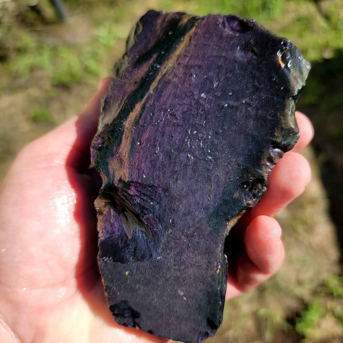 Mexican Velvet Obsidian Rough Chunk!