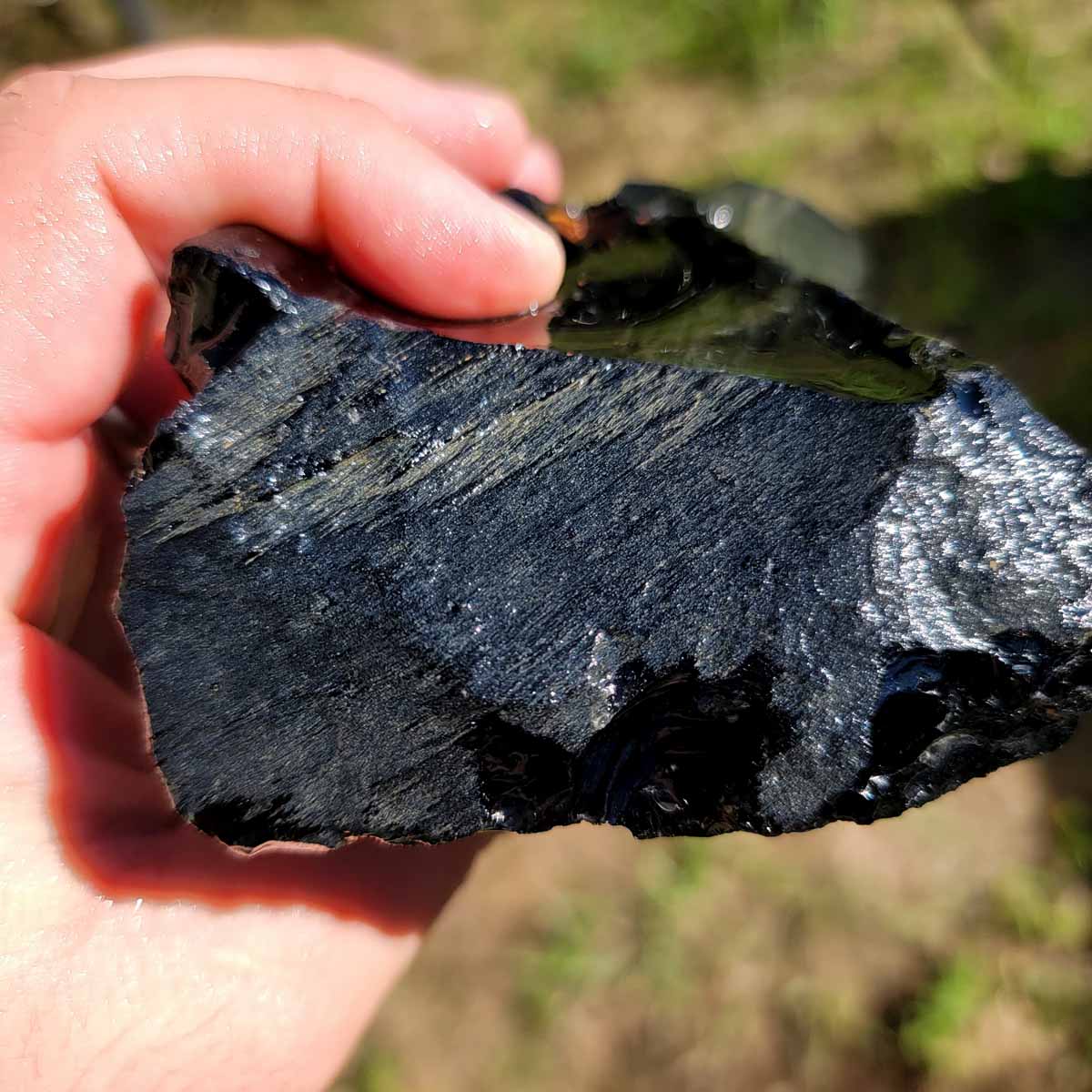 Mexican Velvet Obsidian Rough Chunk!