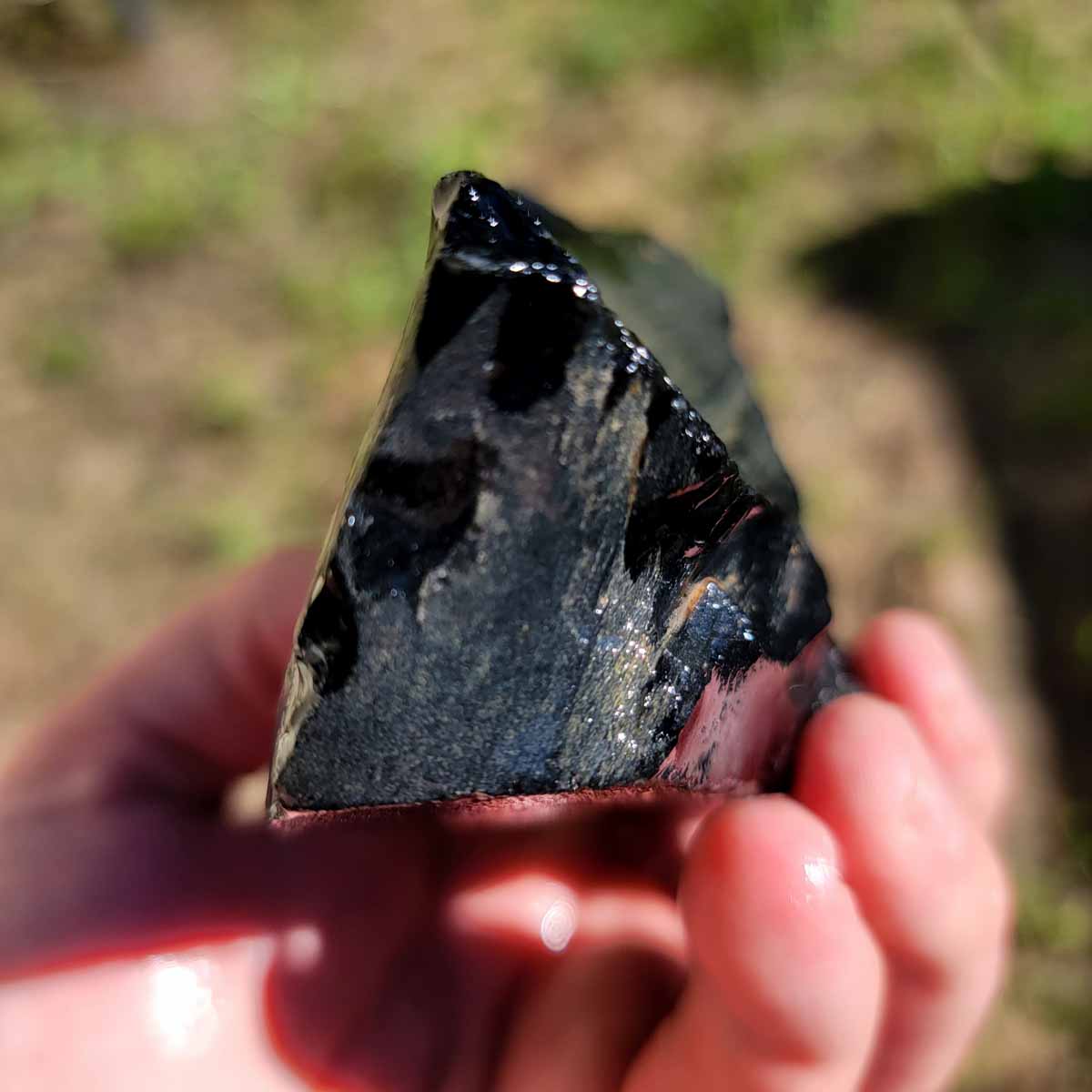 Mexican Velvet Obsidian Rough Chunk!