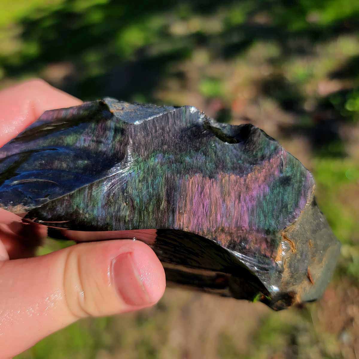 Highgrade Mexican Velvet Obsidian Rough Chunk!