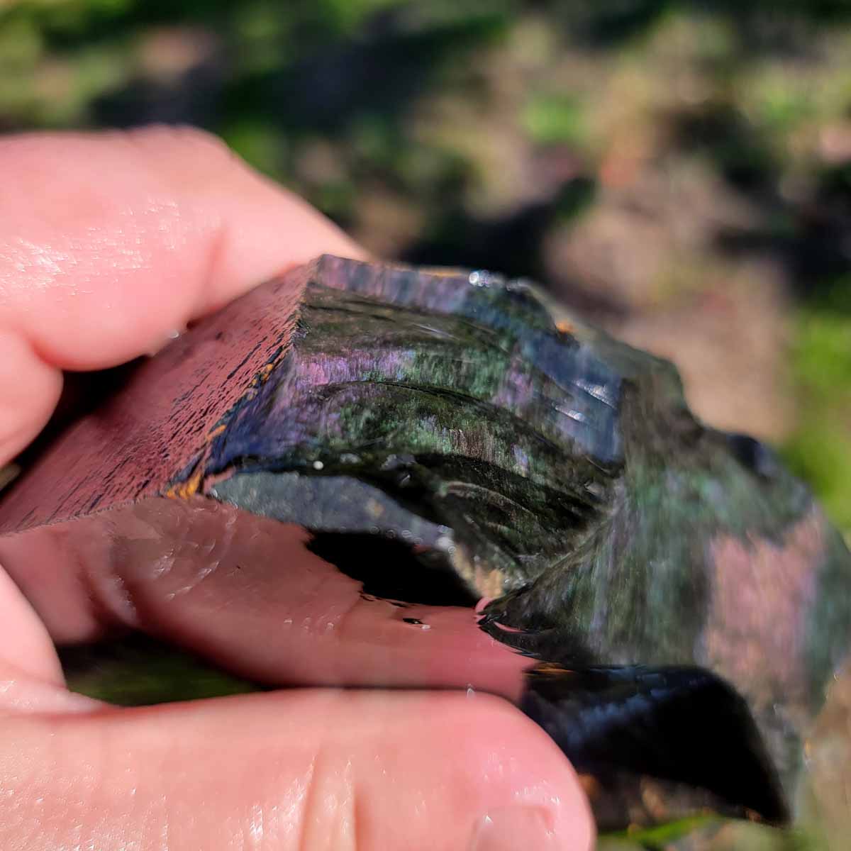 Highgrade Mexican Velvet Obsidian Rough Chunk!