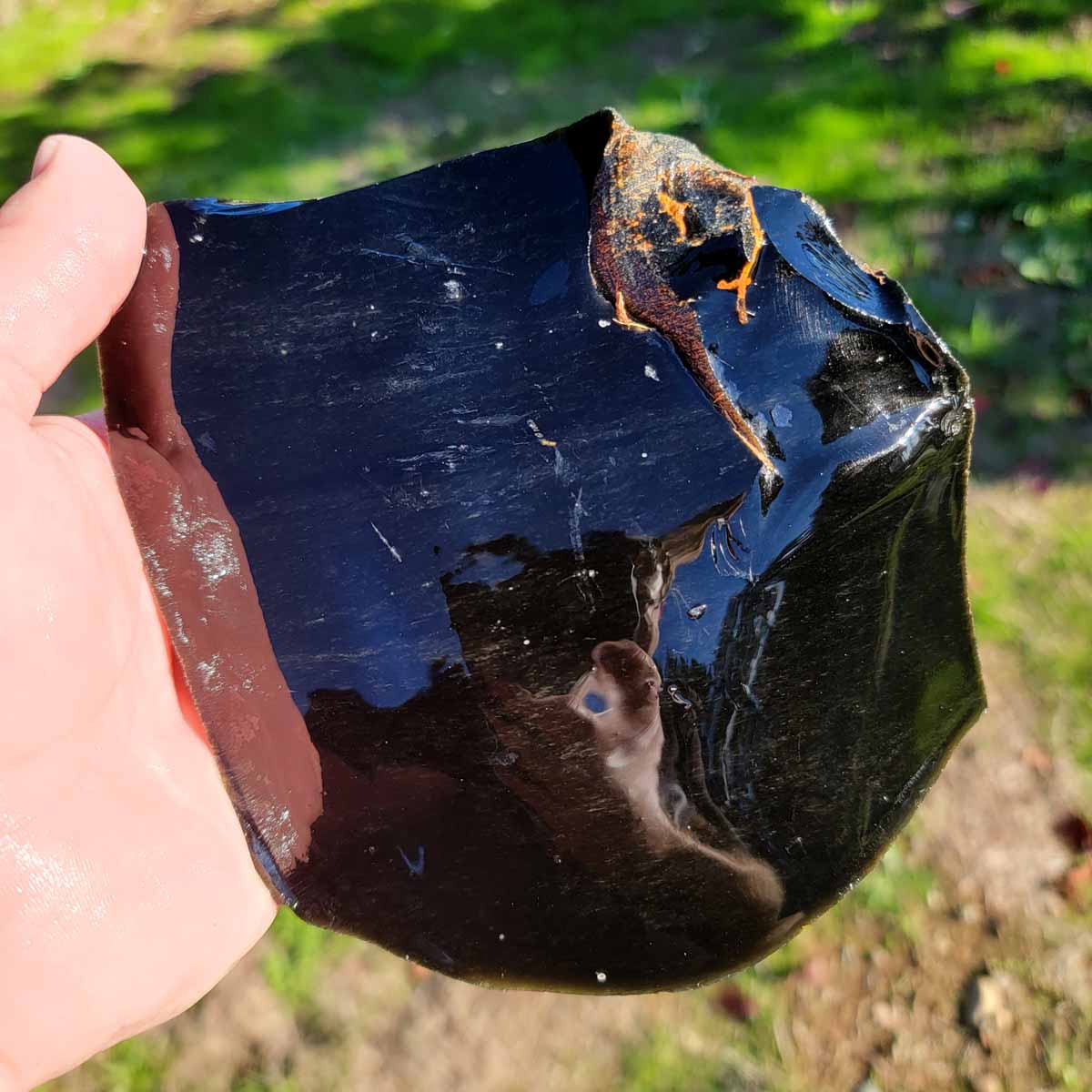 Highgrade Mexican Velvet Obsidian Rough Chunk!