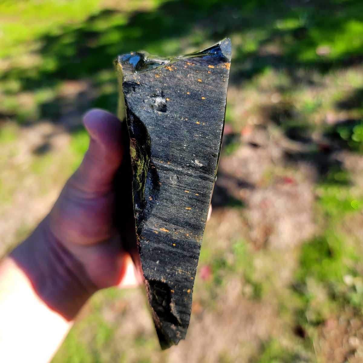 Highgrade Mexican Velvet Obsidian Rough Chunk!