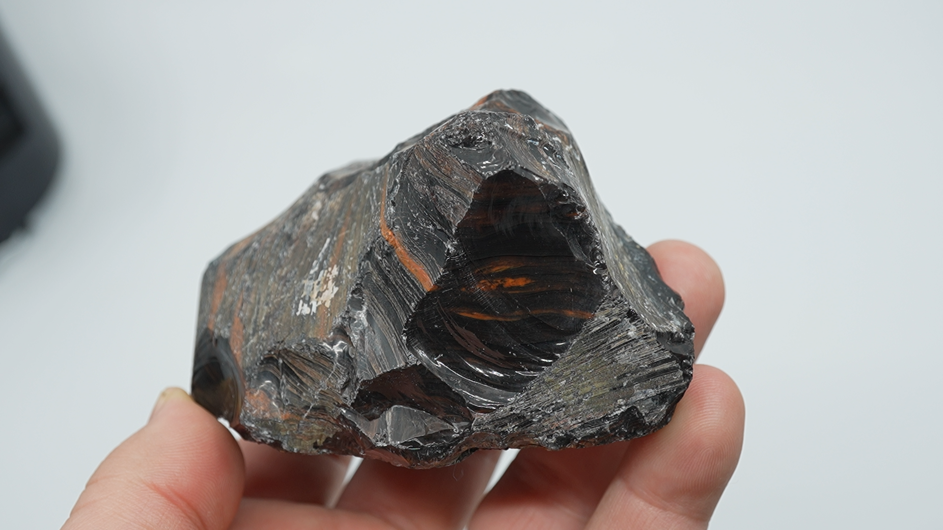 Tri-Flow Obsidian Rough - LC-0006