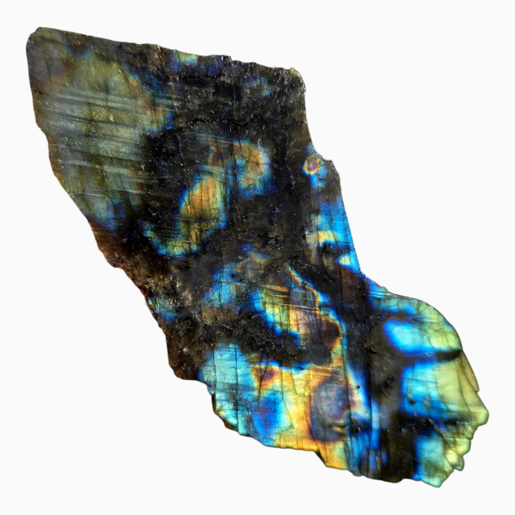 Labradorite Slab Lapidary Stone Slice Cut Rock