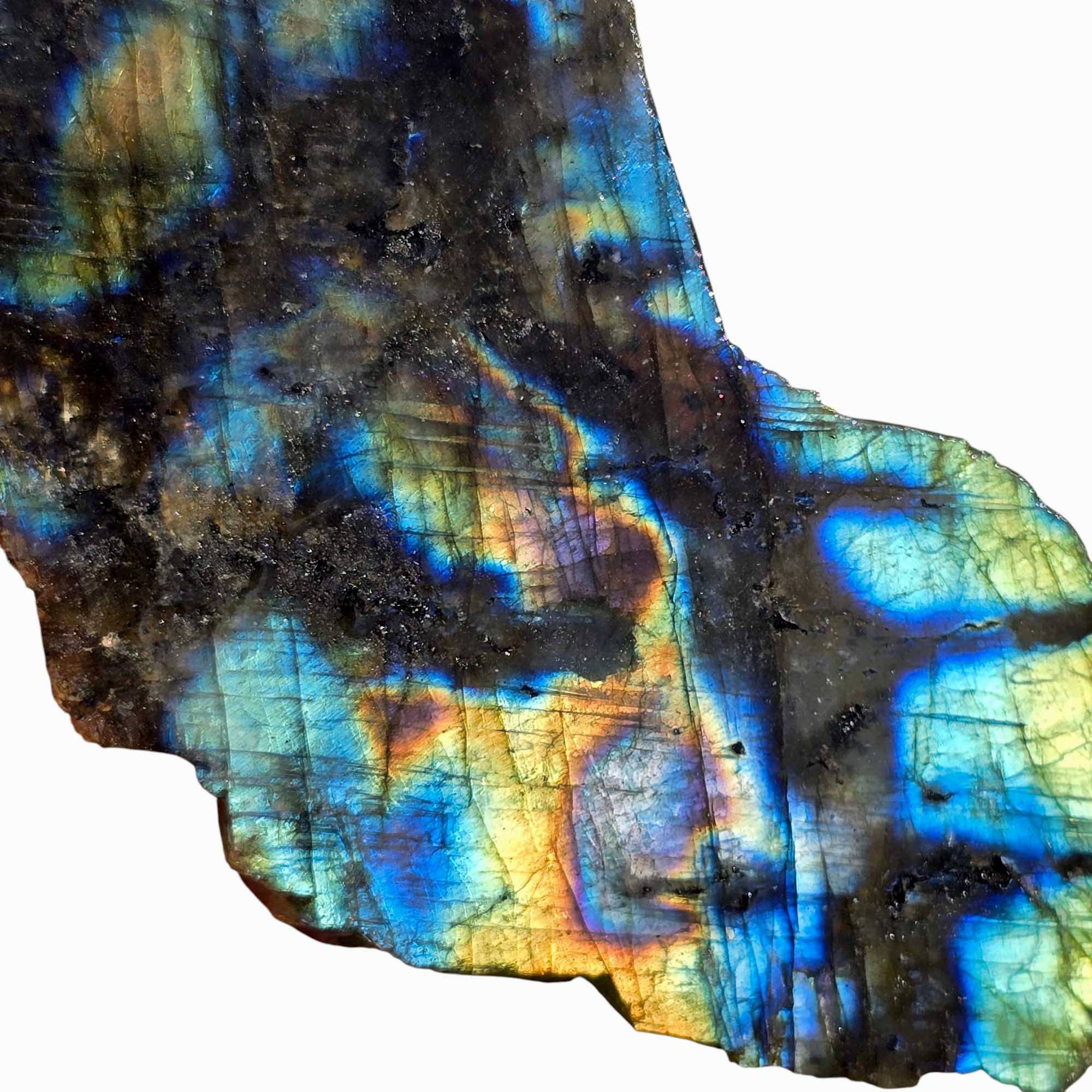 Labradorite Slab Lapidary Stone Slice Cut Rock