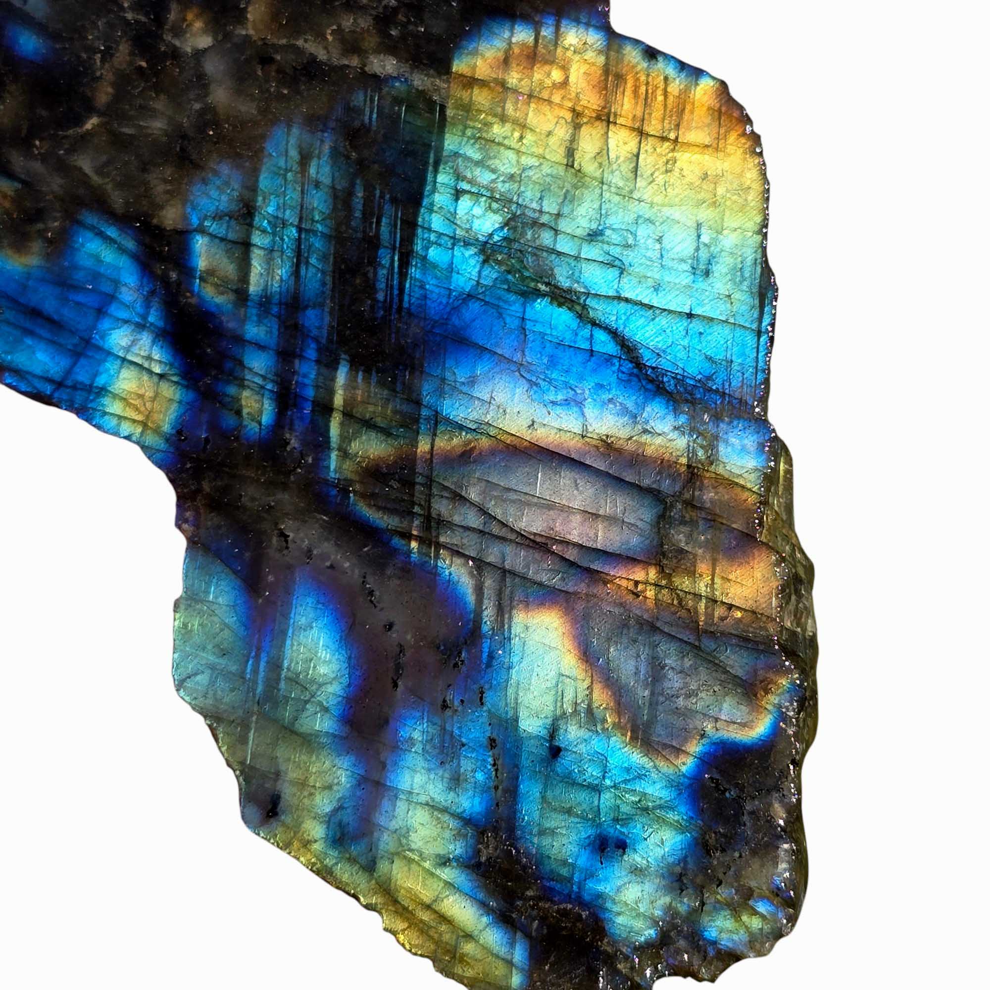 Labradorite Slab Lapidary Stone Slice Cut Rock