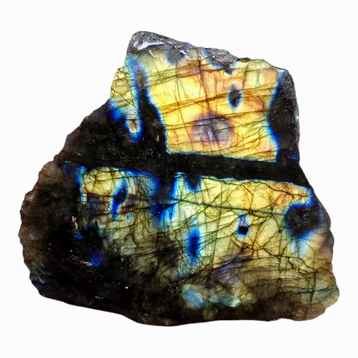 Labradorite Slab Lapidary Stone Slice Cut Rock