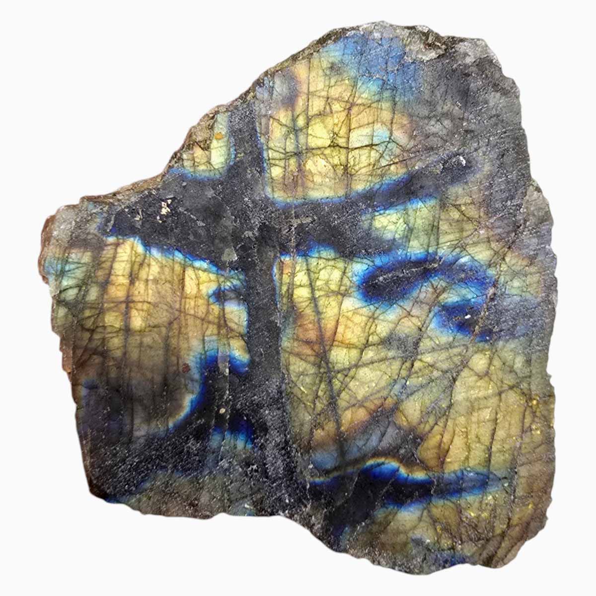 Labradorite Slab Lapidary Stone Slice Cut Rock