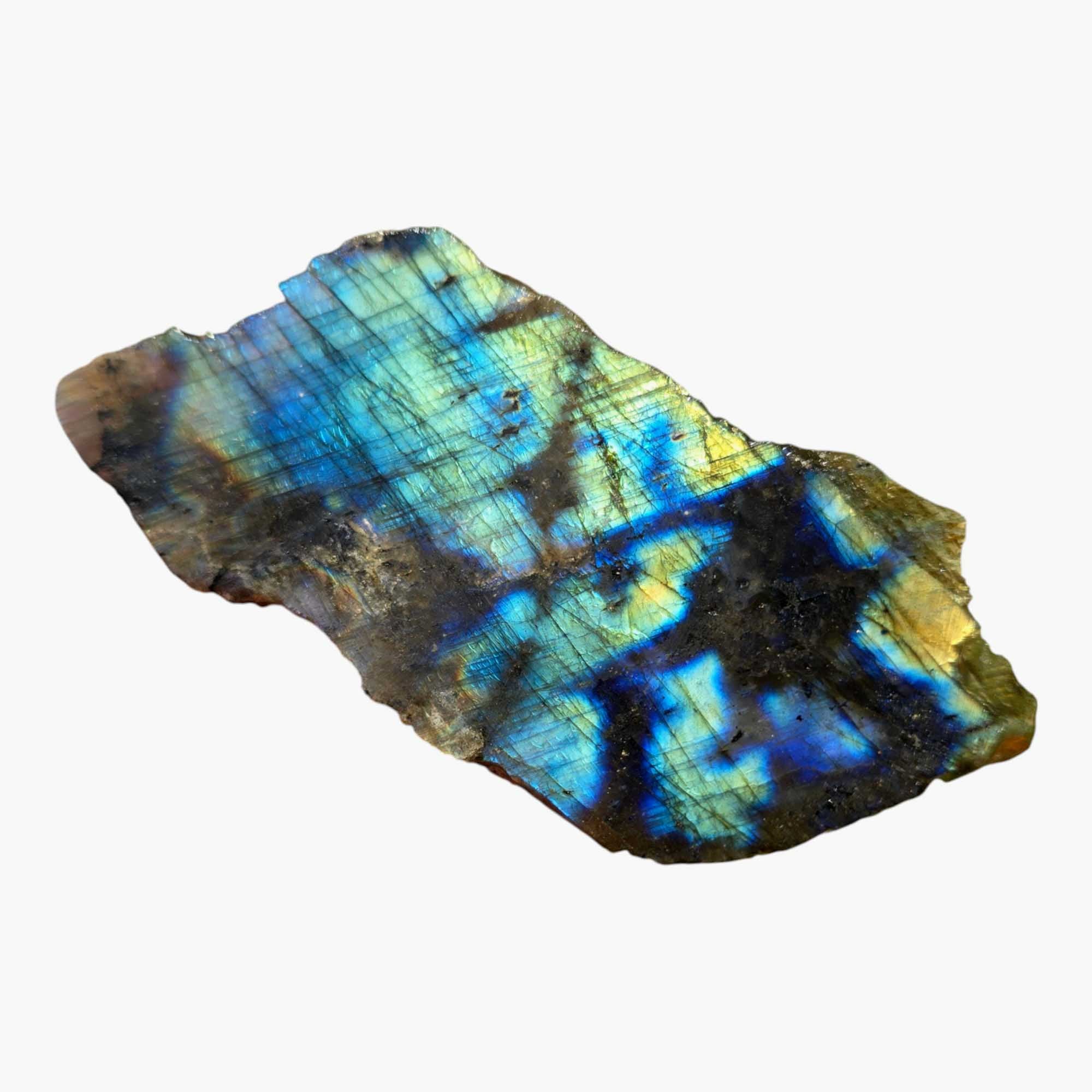 Labradorite Slab Lapidary Stone Slice Cut Rock