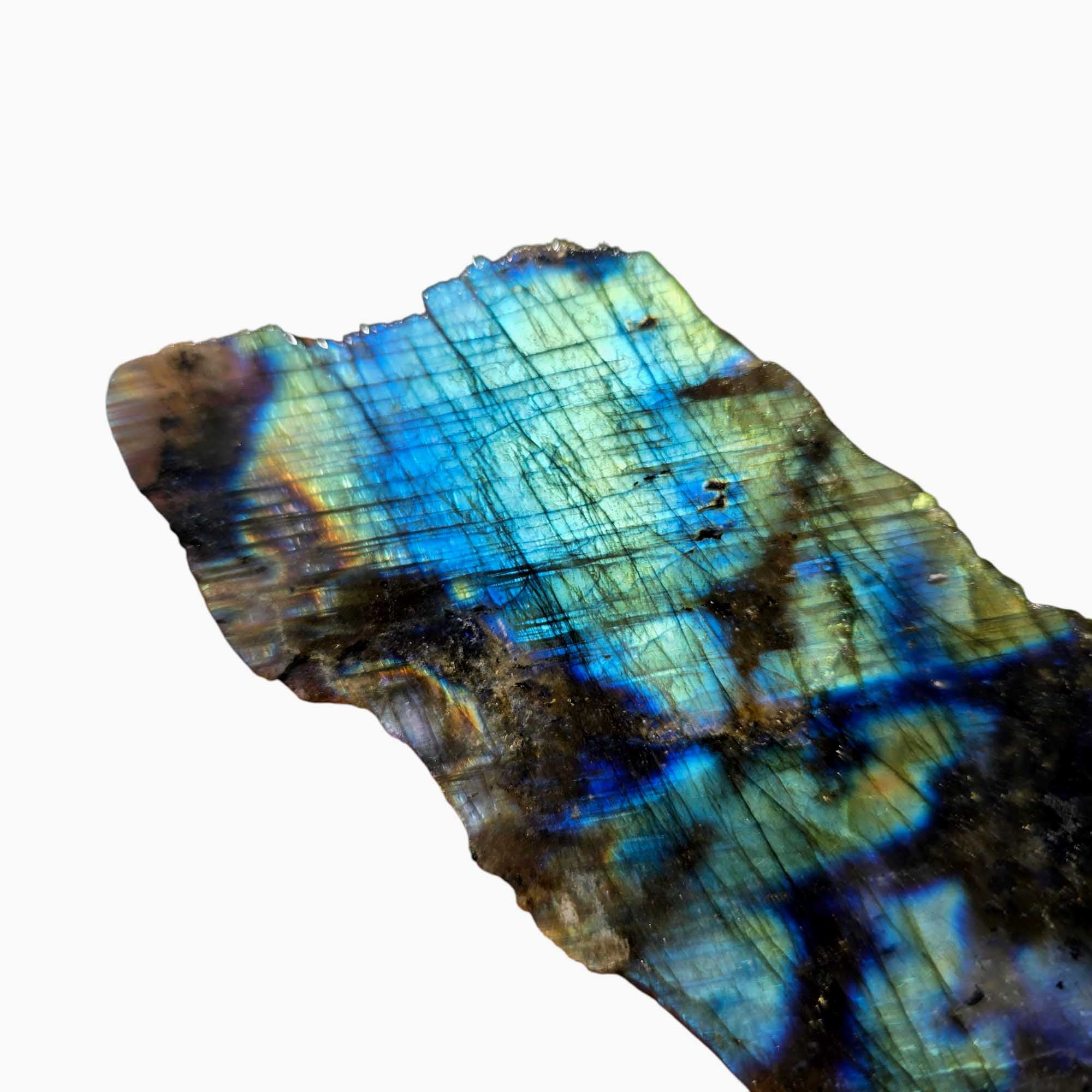 Labradorite Slab Lapidary Stone Slice Cut Rock