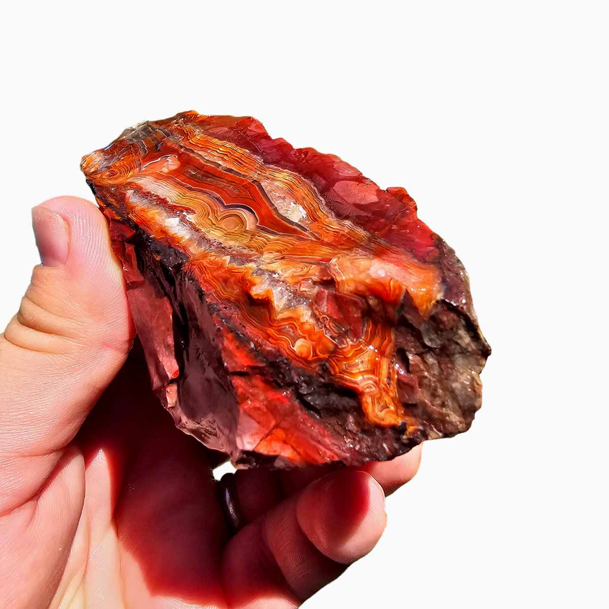 Laguna Lace Agate Cut Rough Chunk