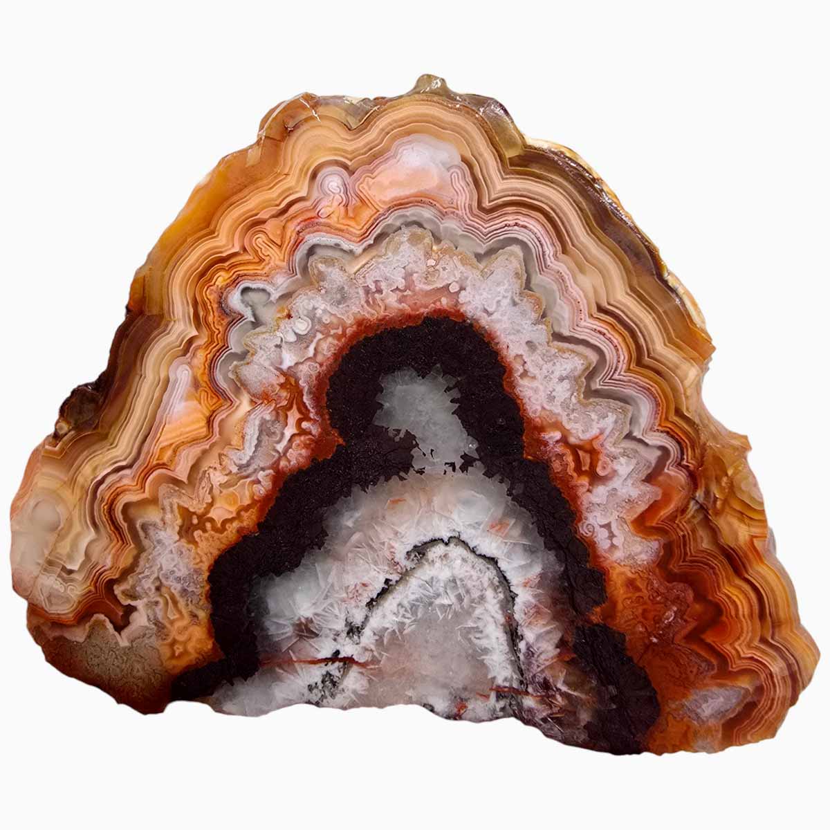 Laguna Lace Agate Slab Lapidary Stone Slice Cut Rock