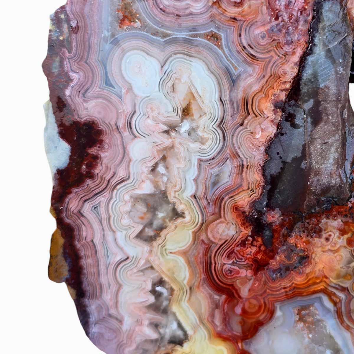 Laguna Lace Agate Slab Lapidary Stone Slab