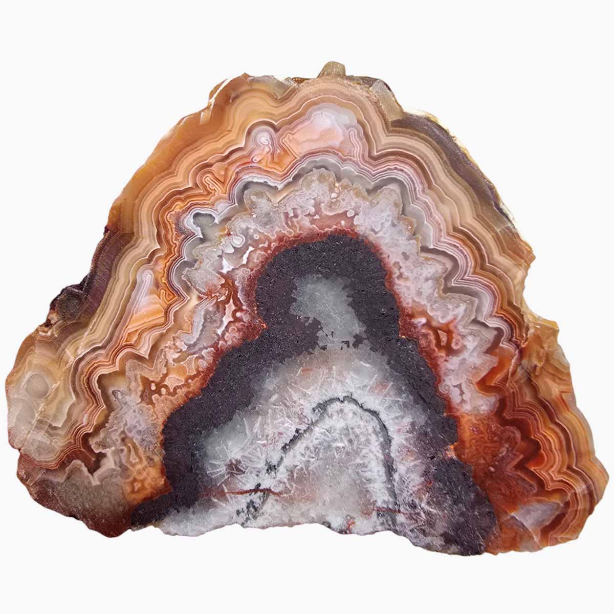 Laguna Lace Agate Slab Lapidary Stone Slice Cut Rock