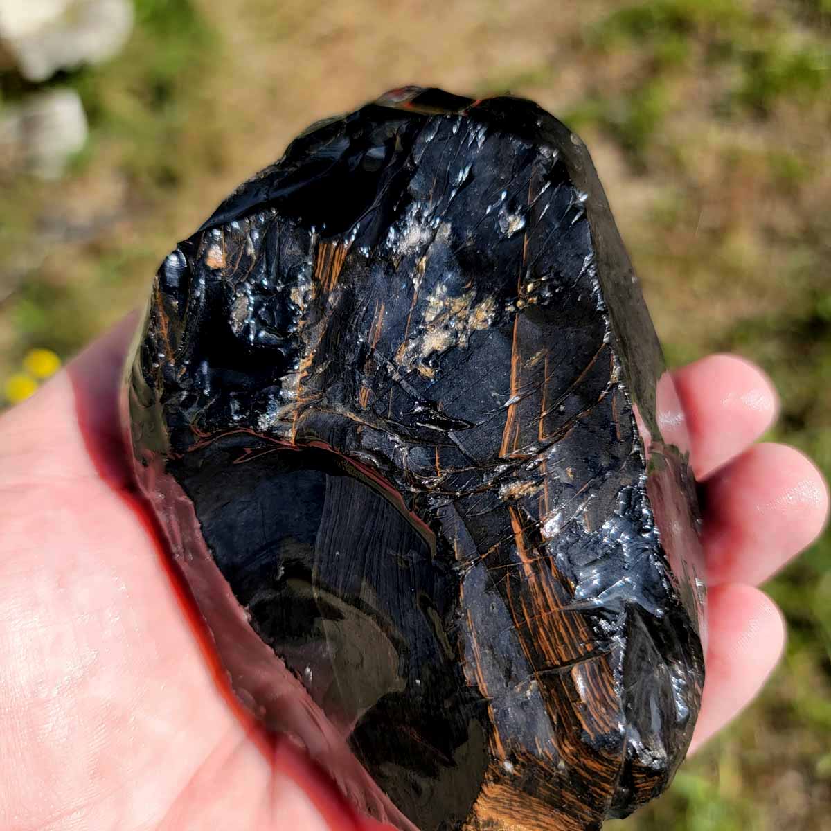 RARE Fire Obsidian Rough Chunk!