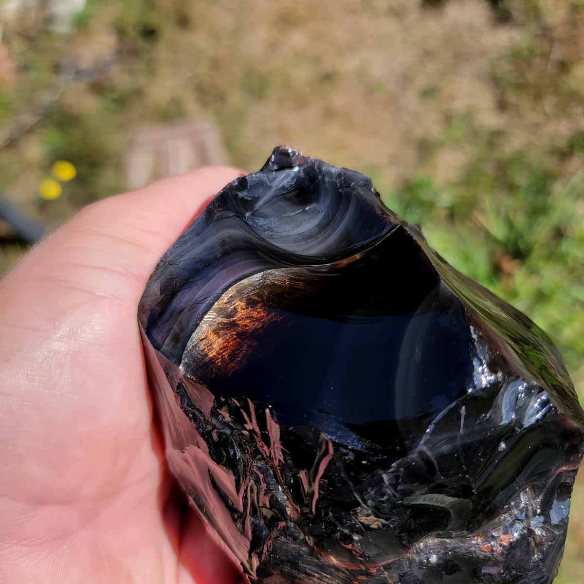 RARE Fire Obsidian Rough Chunk!