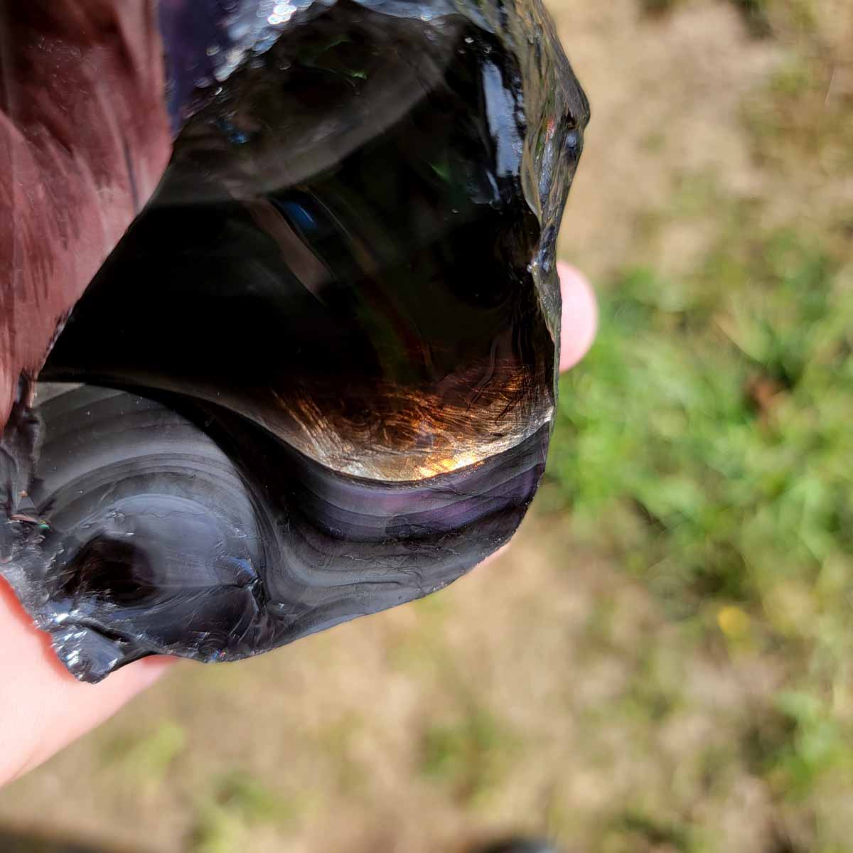 RARE Fire Obsidian Rough Chunk!