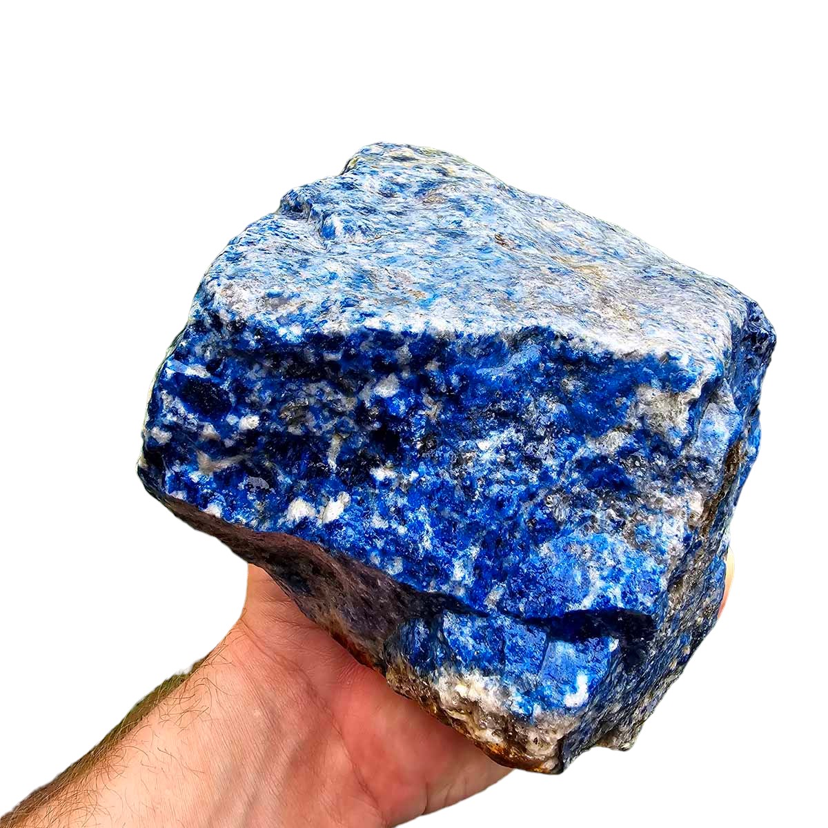 Lapis Lazuli Cutting Rough Chunk!