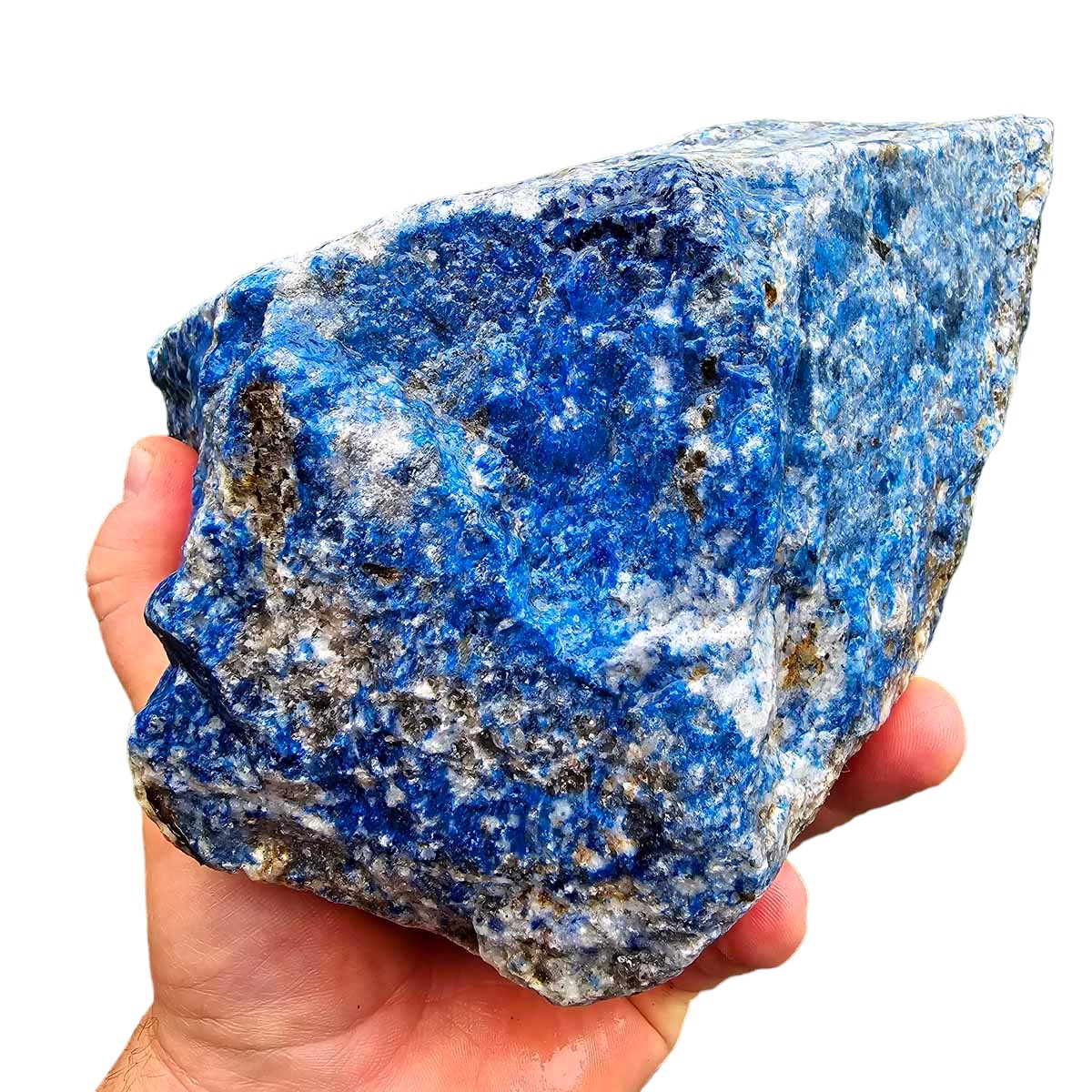 Lapis Lazuli Cutting Rough Chunk!